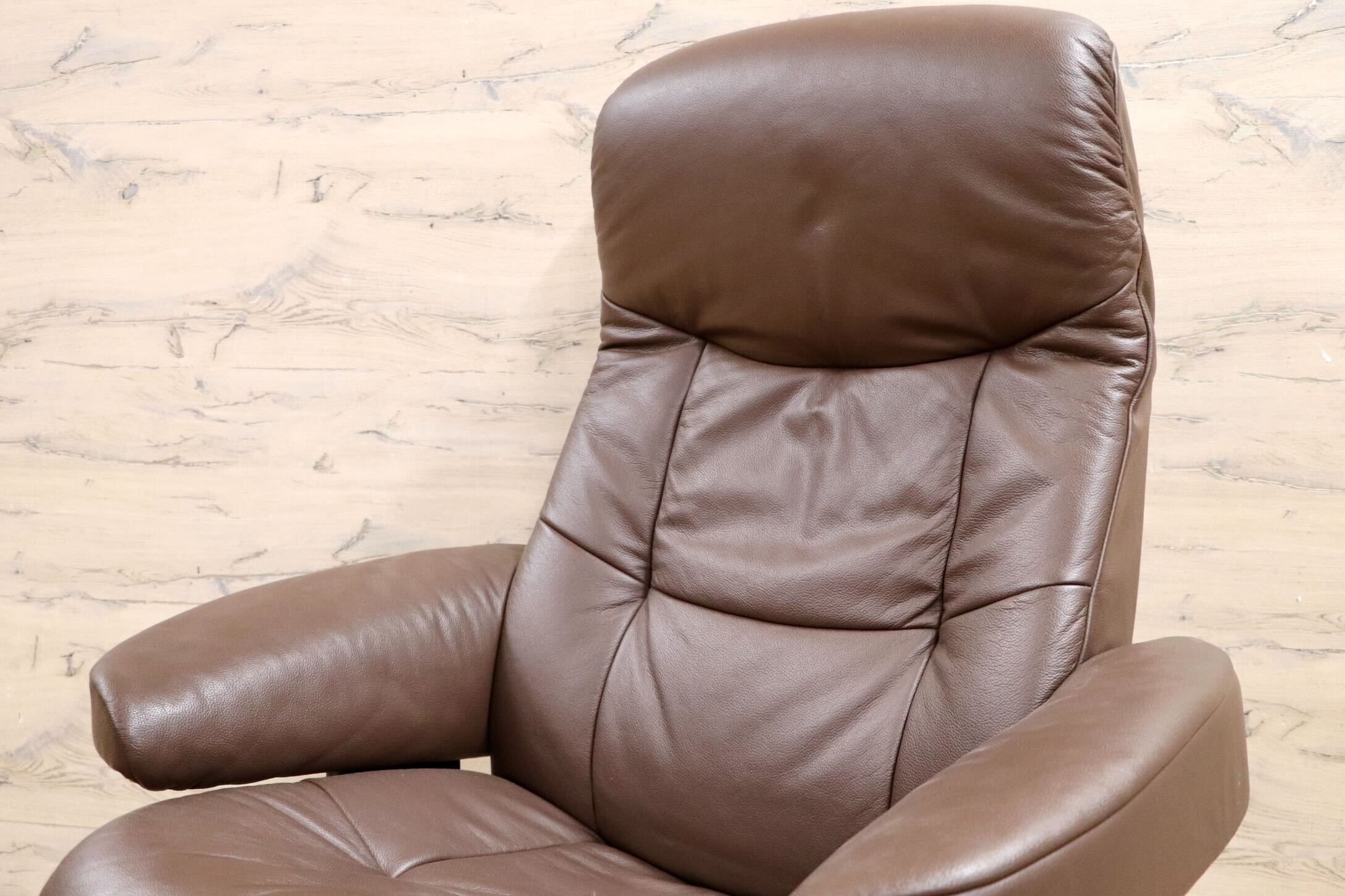 GMHS507○Fjords / フィヨルド SIMMONS シモンズ パーソナルチェア リクライニングチェア シングルソファ ブラウン 北欧 ノルウェー 本革