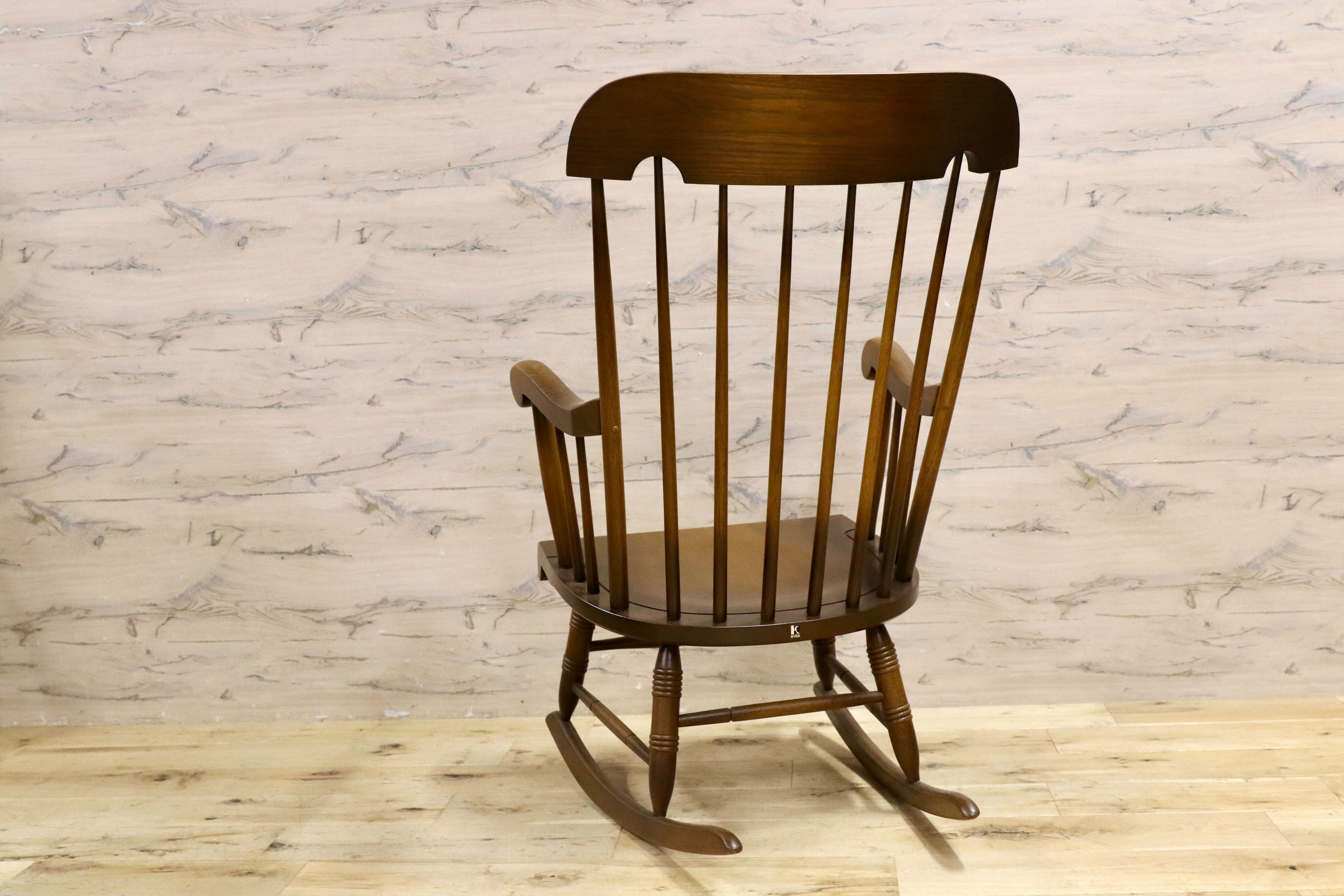 GMIS431○飛騨産業 / HIDA キツツキ 穂高 ロッキングチェア 揺り椅子 定価約9.9万