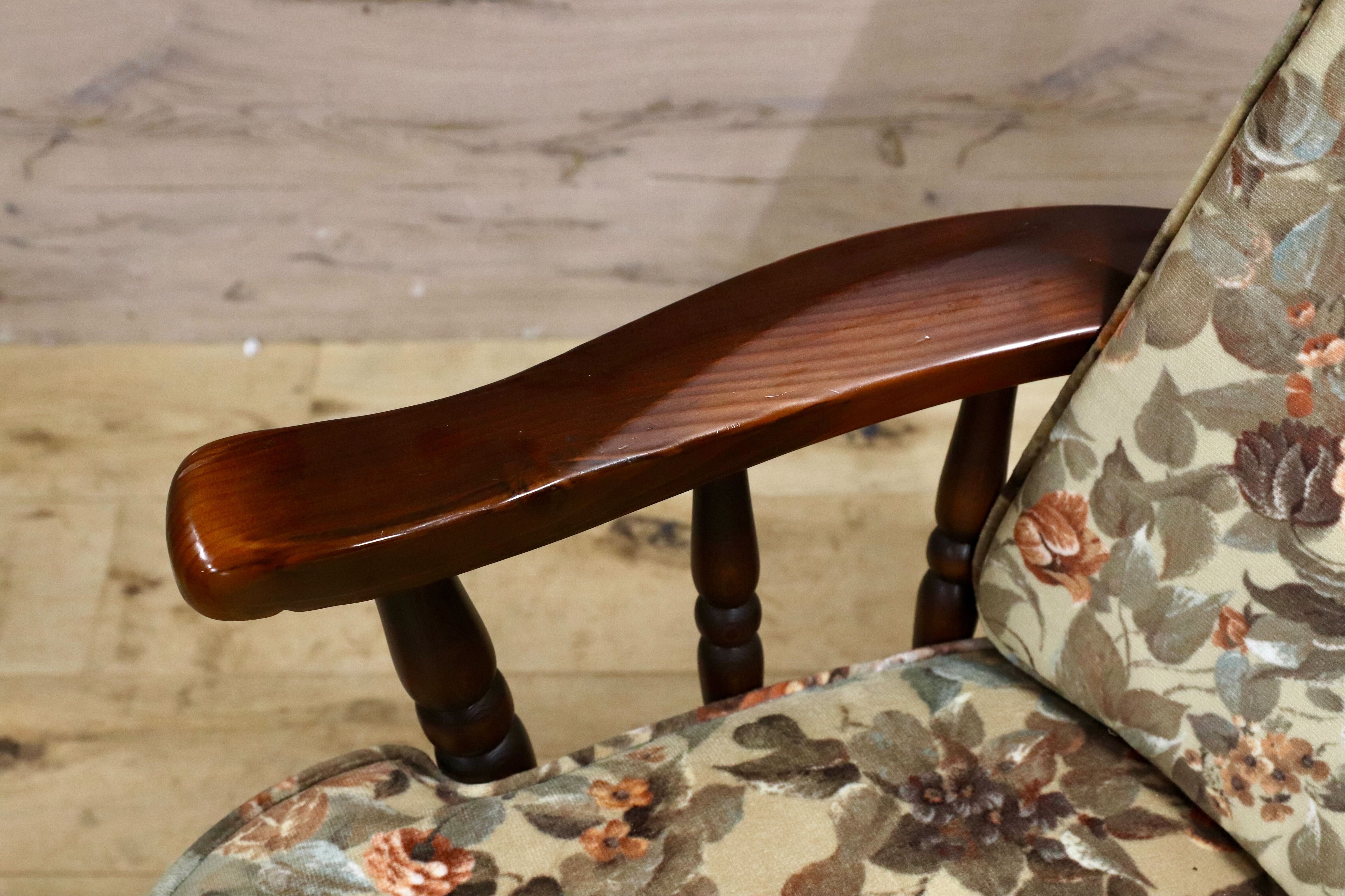 GMIS414B○飛騨産業 / HIDA キツツキ フロンティア アームチェア 椅子 1人掛けソファ ラウンジチェア 廃番 オールド カントリー 稀少