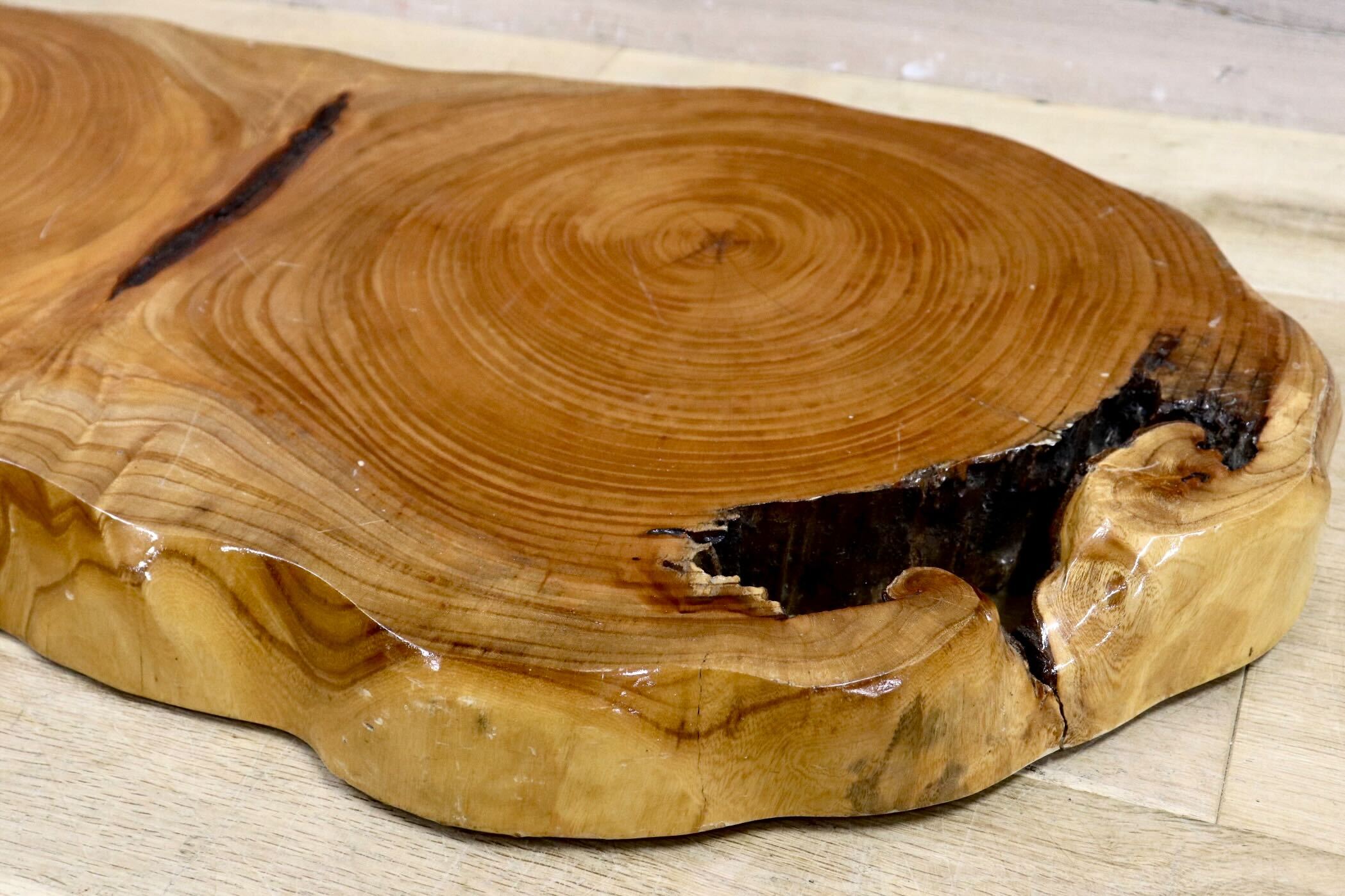 GMIS203○天然木 一枚板 花台 飾り台 盆栽台 無垢材 床の間 和風 骨董 アンティーク 古美術