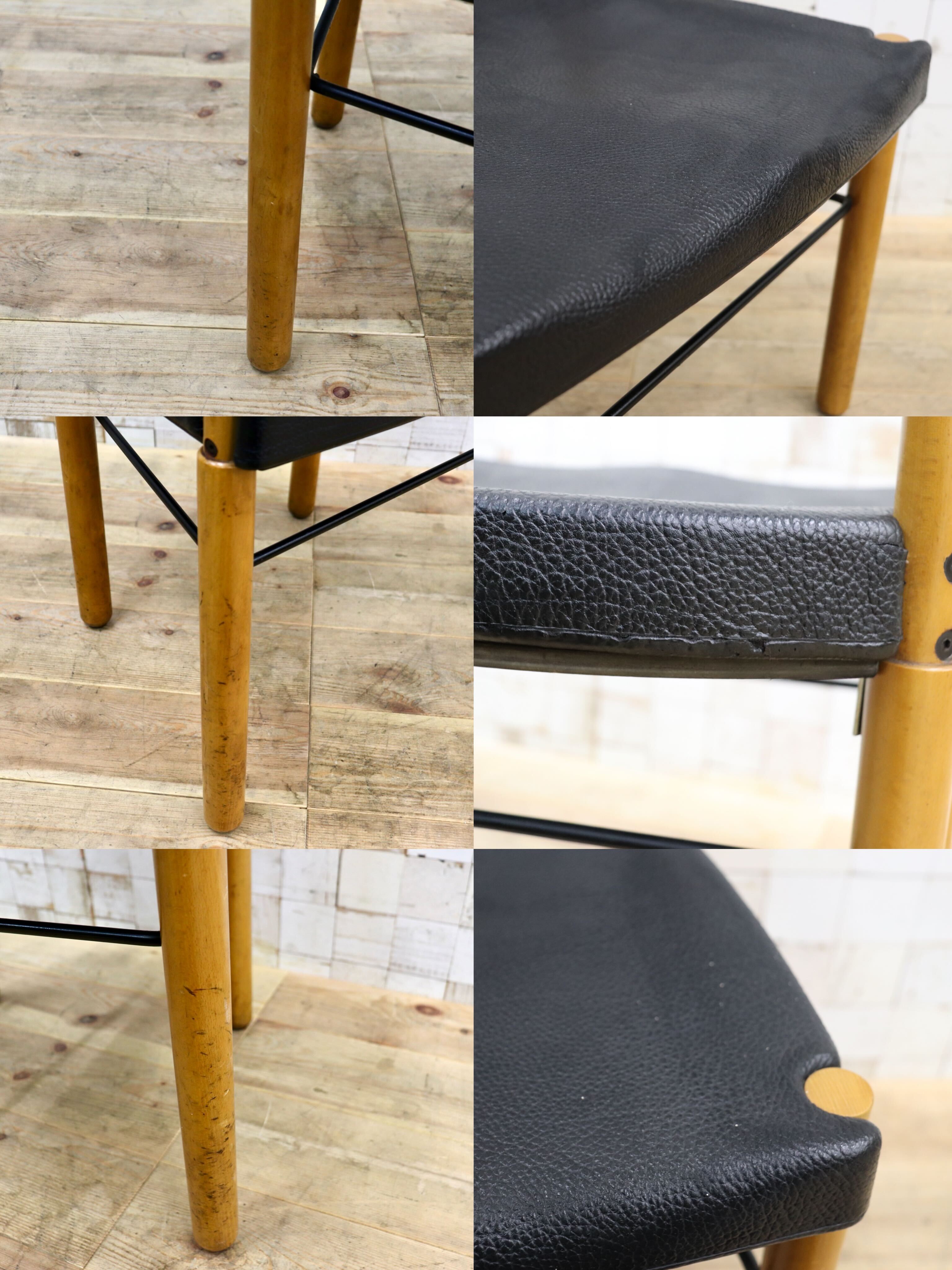 GMIN7J〇Cassina / カッシーナ レオナルドチェア ダイニングチェア Strassle collection社 スイス 椅子 ブラック 北欧スタイル