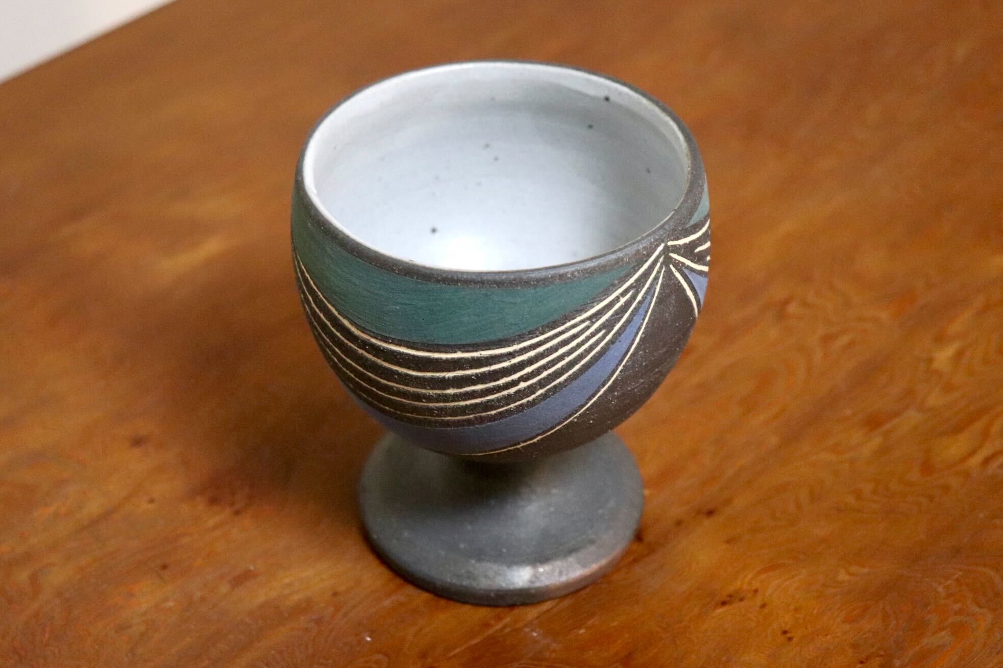 GMIO567◯市野悟窯 丹波焼 ワインカップ 市野哲次 陶器 伝統工芸 丹波篠山 未使用