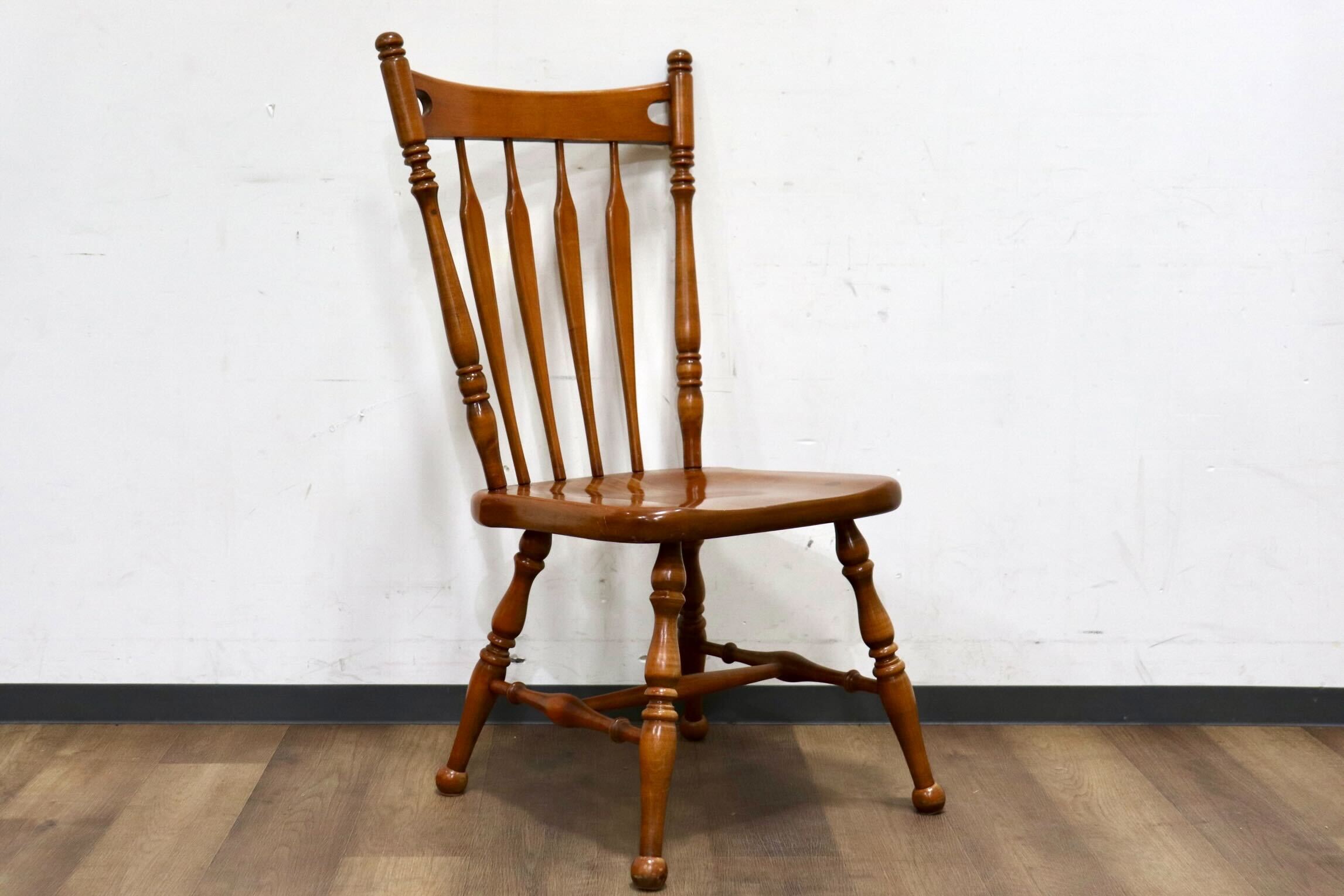 GMHH419C○ETHAN ALLEN / イーセンアーレン ウィンザーチェア ダイニングチェア ハイバックチェア チェア 椅子 US クラシック ヴィンテージ