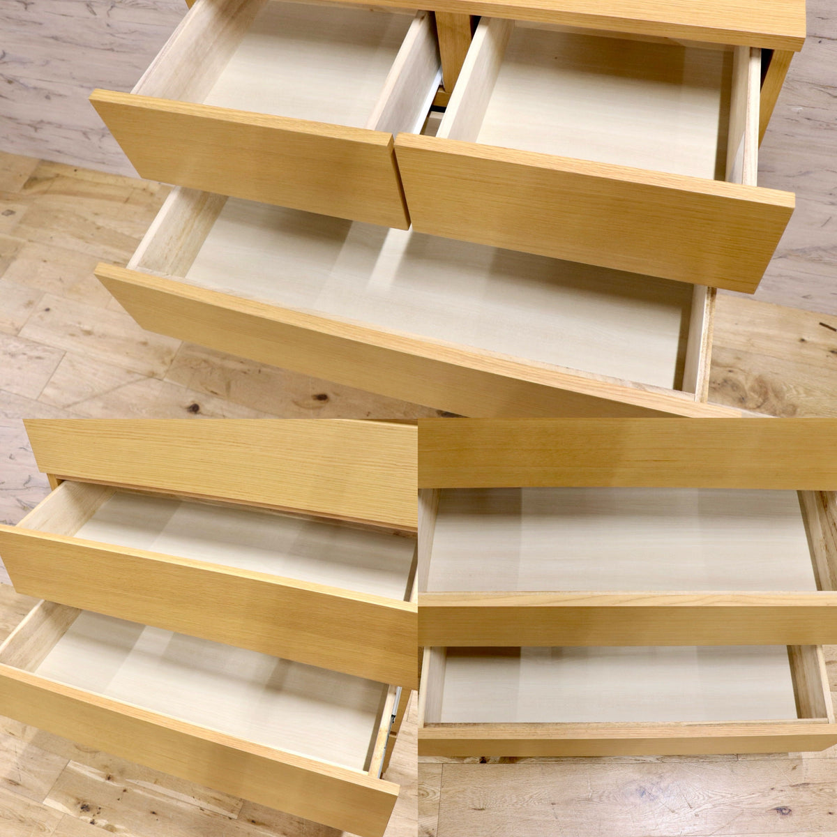 GMJS302D○無印良品 / MUJI オーク材 チェスト 6段ワイド 7杯 幅80cm 天然木 北欧 ナチュラル