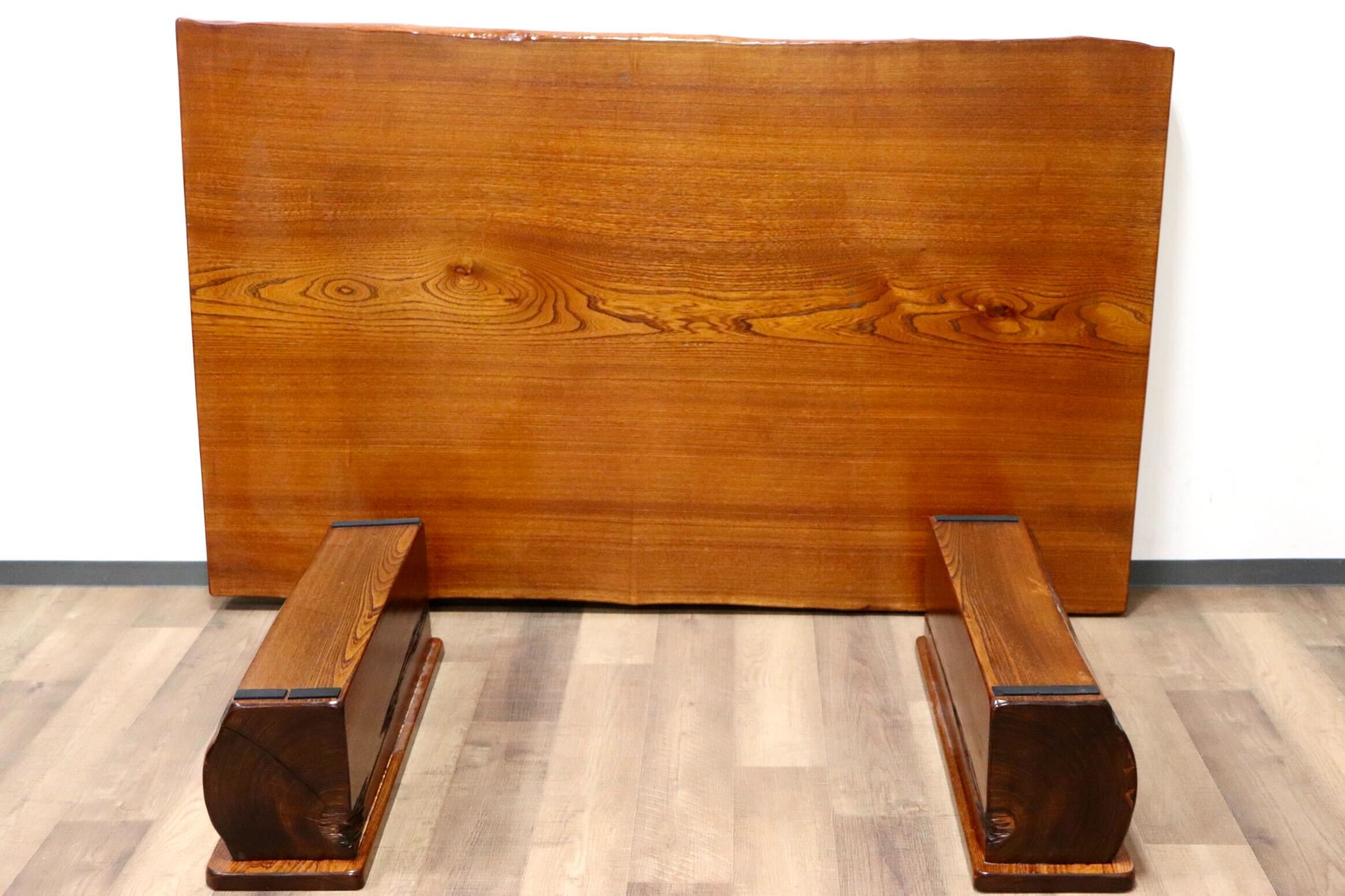 GMGF109○美山工芸 タモ材 無垢 座卓 ちゃぶ台 ローテーブル リビング