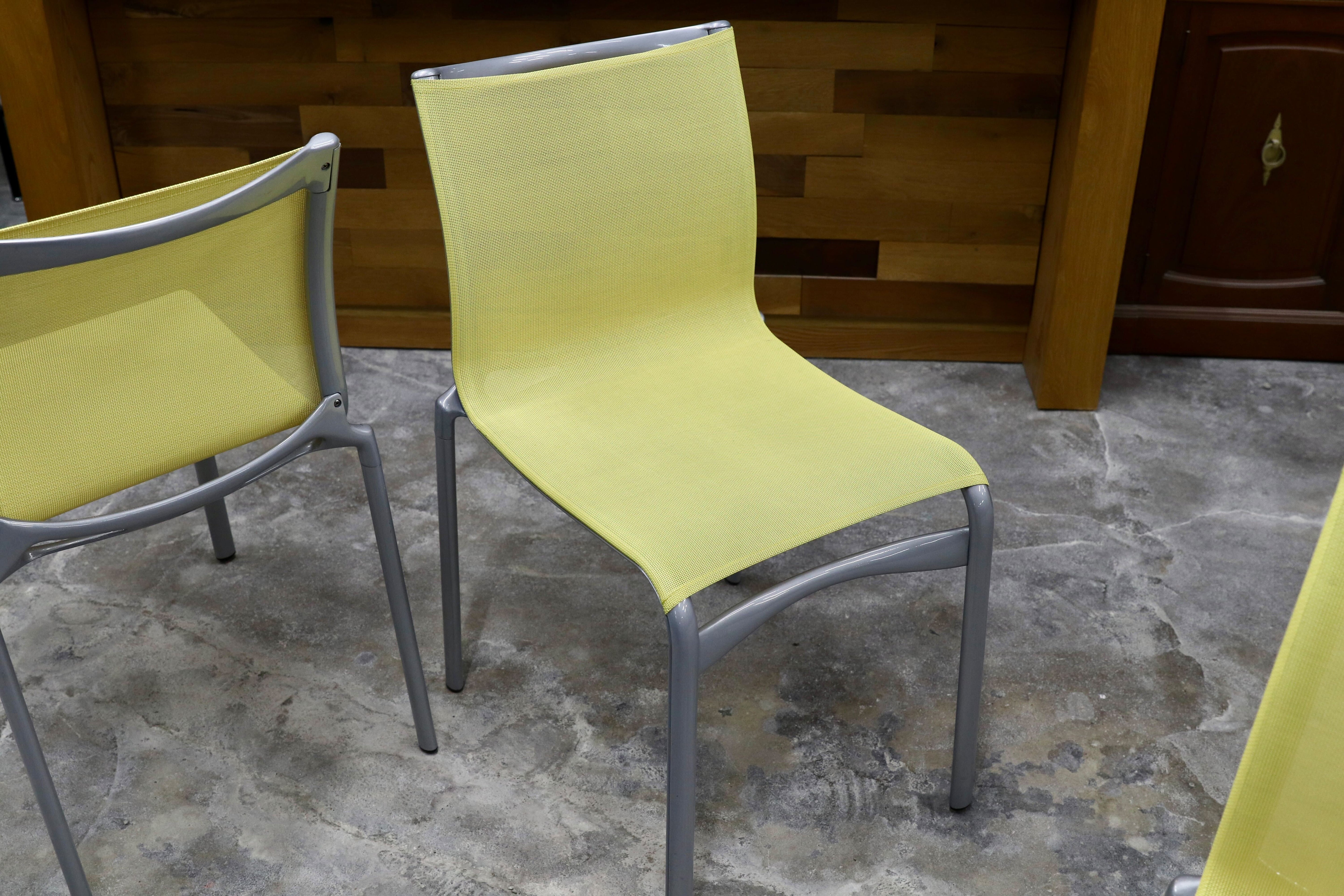 GMHS488○Alias / アリアス cassina ixc カッシーナイクスシー取扱い アルベルトメダ ダイニングチェア 椅子 4脚セット 約32万 展示品