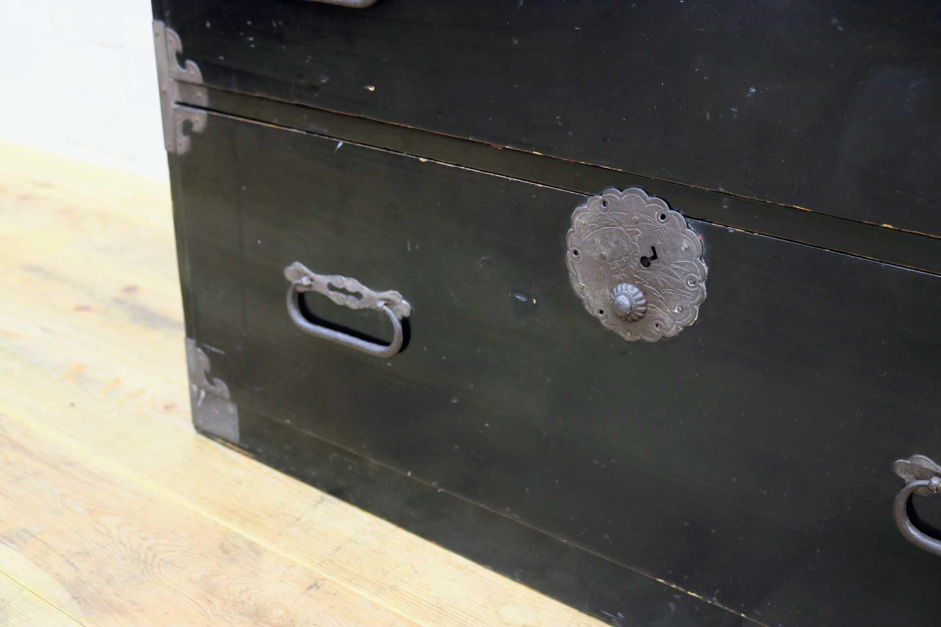 GMJS144A◯時代箪笥 整理箪笥 チェスト 和箪笥 和家具 2段チェスト 収納家具 和室 古民家 和モダン レトロ アンティーク