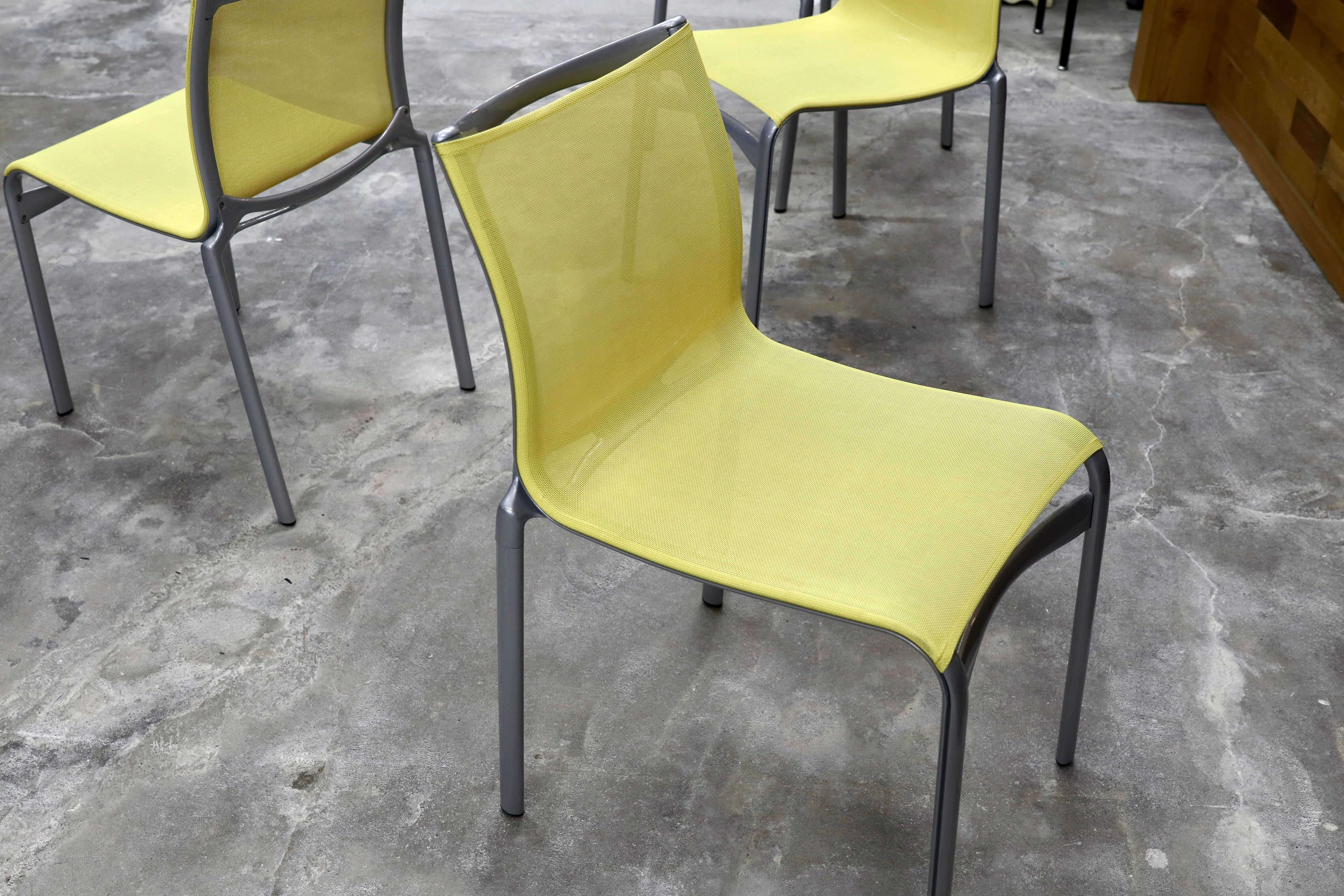 GMHS488○Alias / アリアス cassina ixc カッシーナイクスシー取扱い アルベルトメダ ダイニングチェア 椅子 4脚セット 約32万 展示品