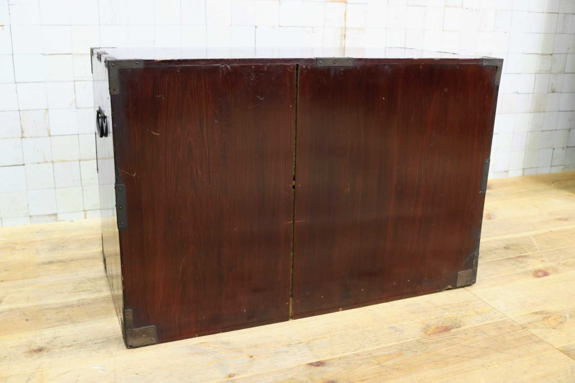 GMJS144A◯時代箪笥 整理箪笥 チェスト 和箪笥 和家具 2段チェスト 収納家具 和室 古民家 和モダン レトロ アンティーク