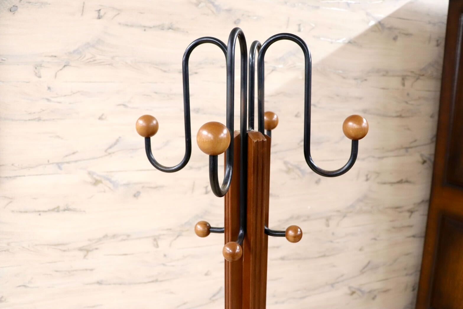 GMIS526○karimoku / カリモク コートハンガー ポールハンガー 帽子掛け ミッドセンチュリー ヴィンテージ 木製 国産家具