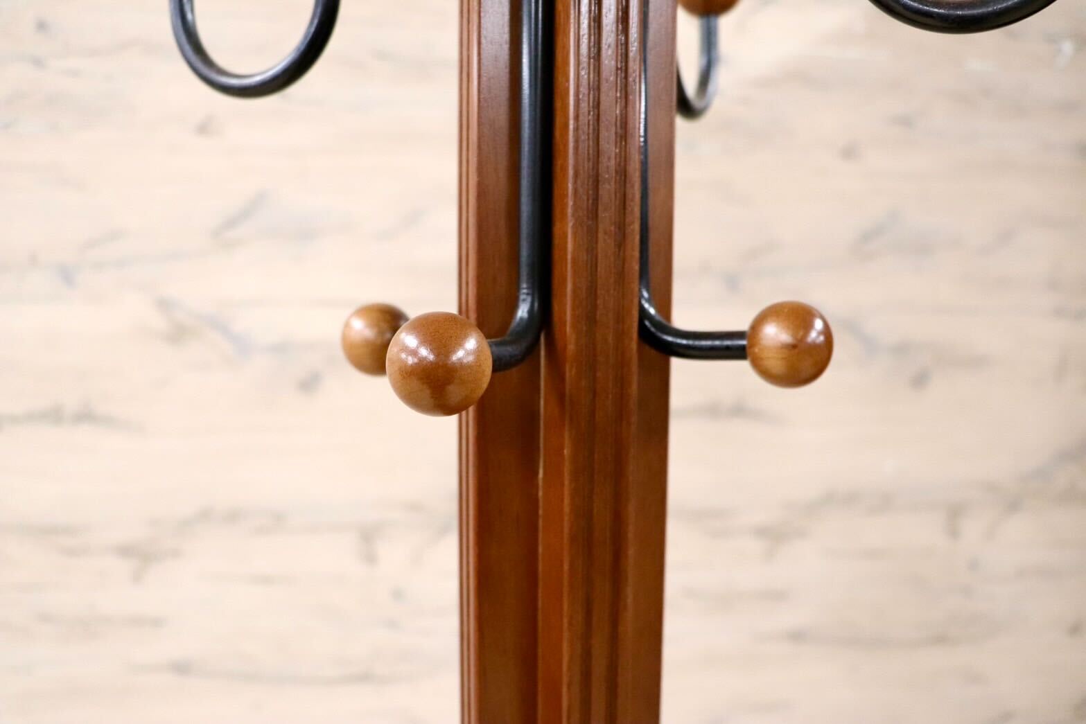 GMIS526○karimoku / カリモク コートハンガー ポールハンガー 帽子掛け ミッドセンチュリー ヴィンテージ 木製 国産家具