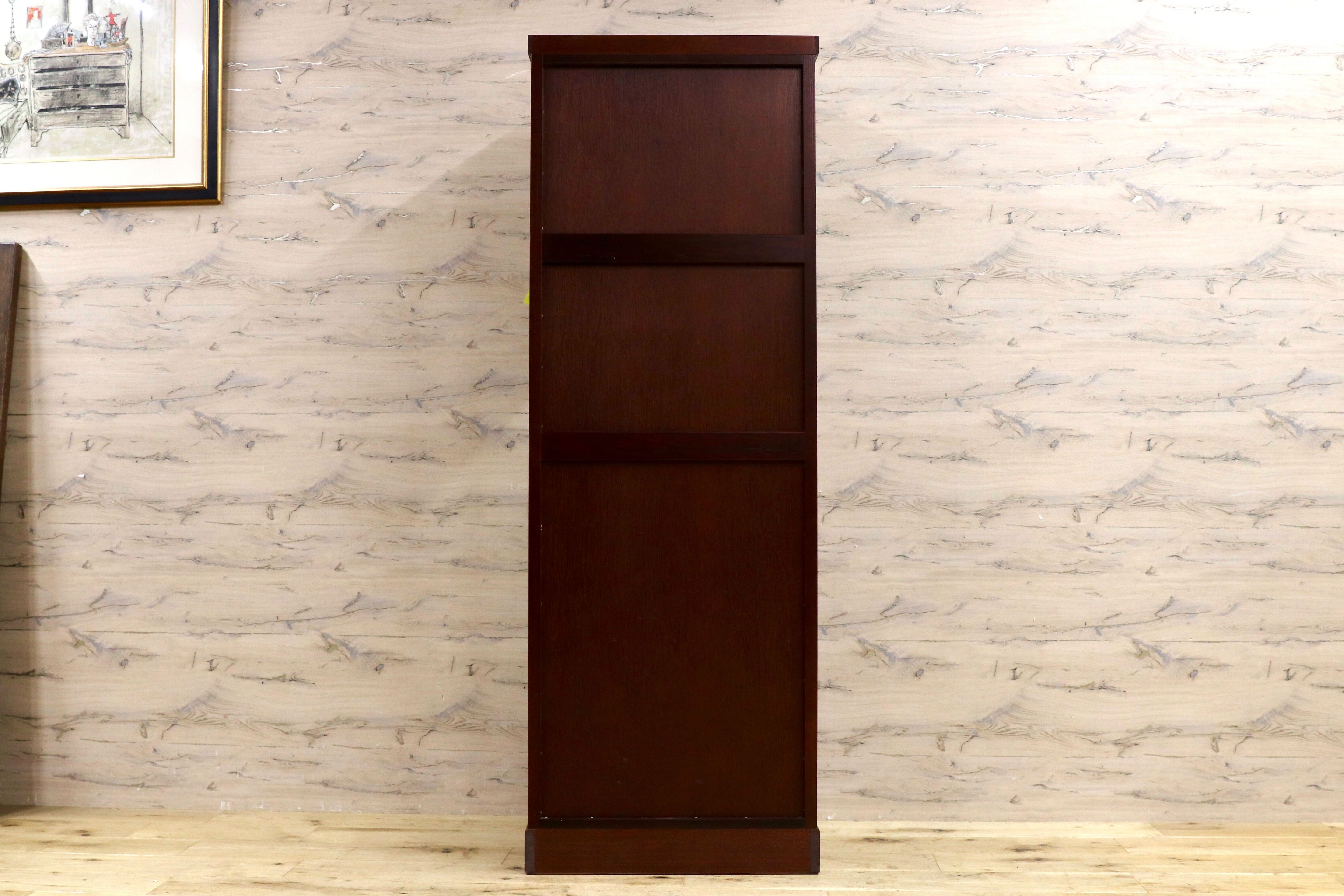 GMIS453○吉野民芸 飾り棚 キャビネット 60 民藝 和モダン レトロ アンティーク 和室 座敷 欅材 展示在庫品