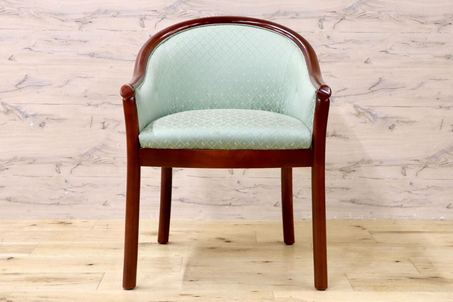 GMHK98○クラシック アームチェア ラウンジチェア ダイニングチェア 椅子 ファブリック