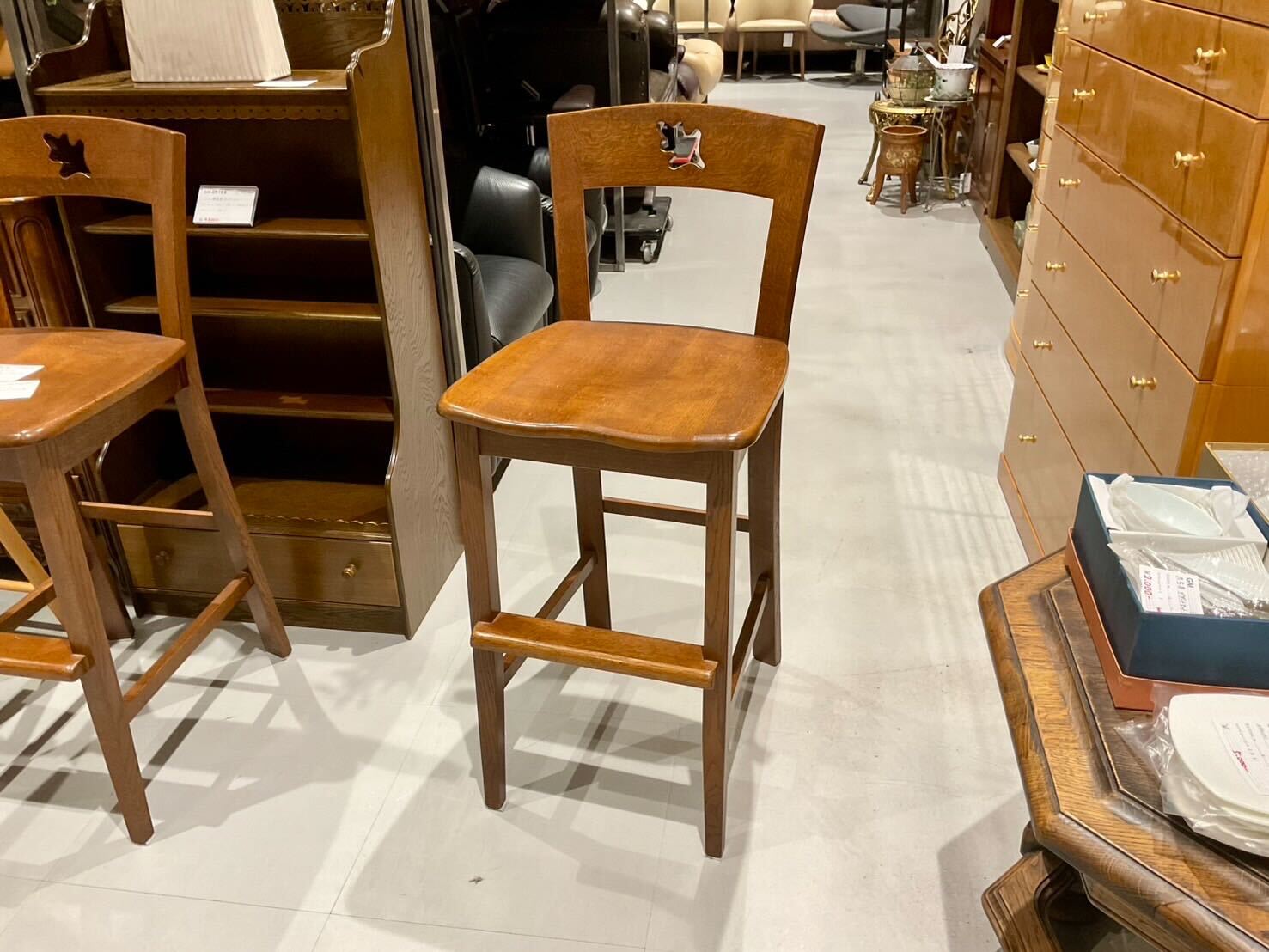 GMIS181B◯カウンターチェア 椅子 オークリーフ 天然木 木製 ダイニング GMIS181B◯カウンターチェア 椅子 オークリーフ 天然木 木製
