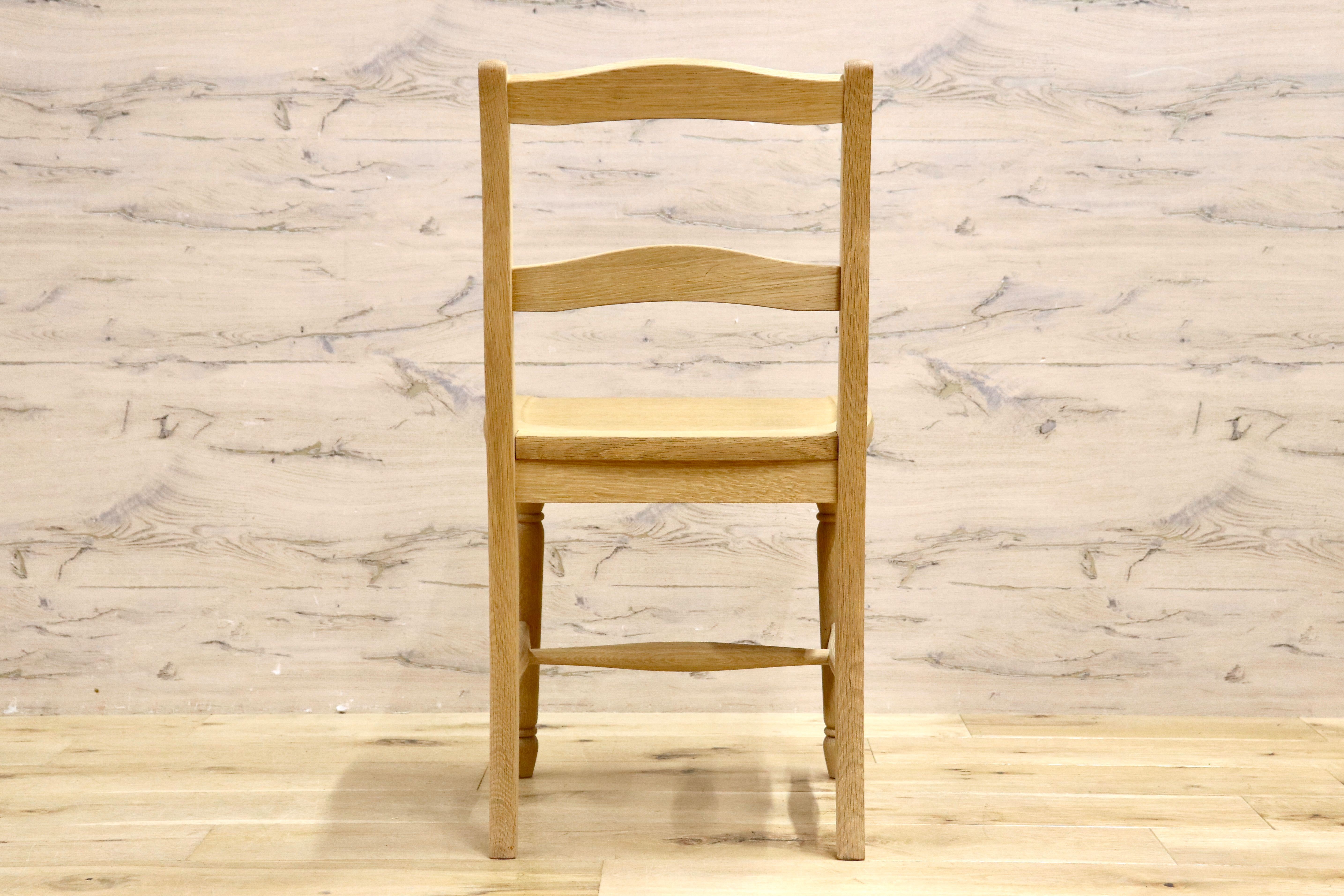 GMIS303B○北海道民芸家具 ダイニングチェア 椅子 木製 ナラ材 ナチュラル アンティーク調 カントリー 国産家具 飛騨産業