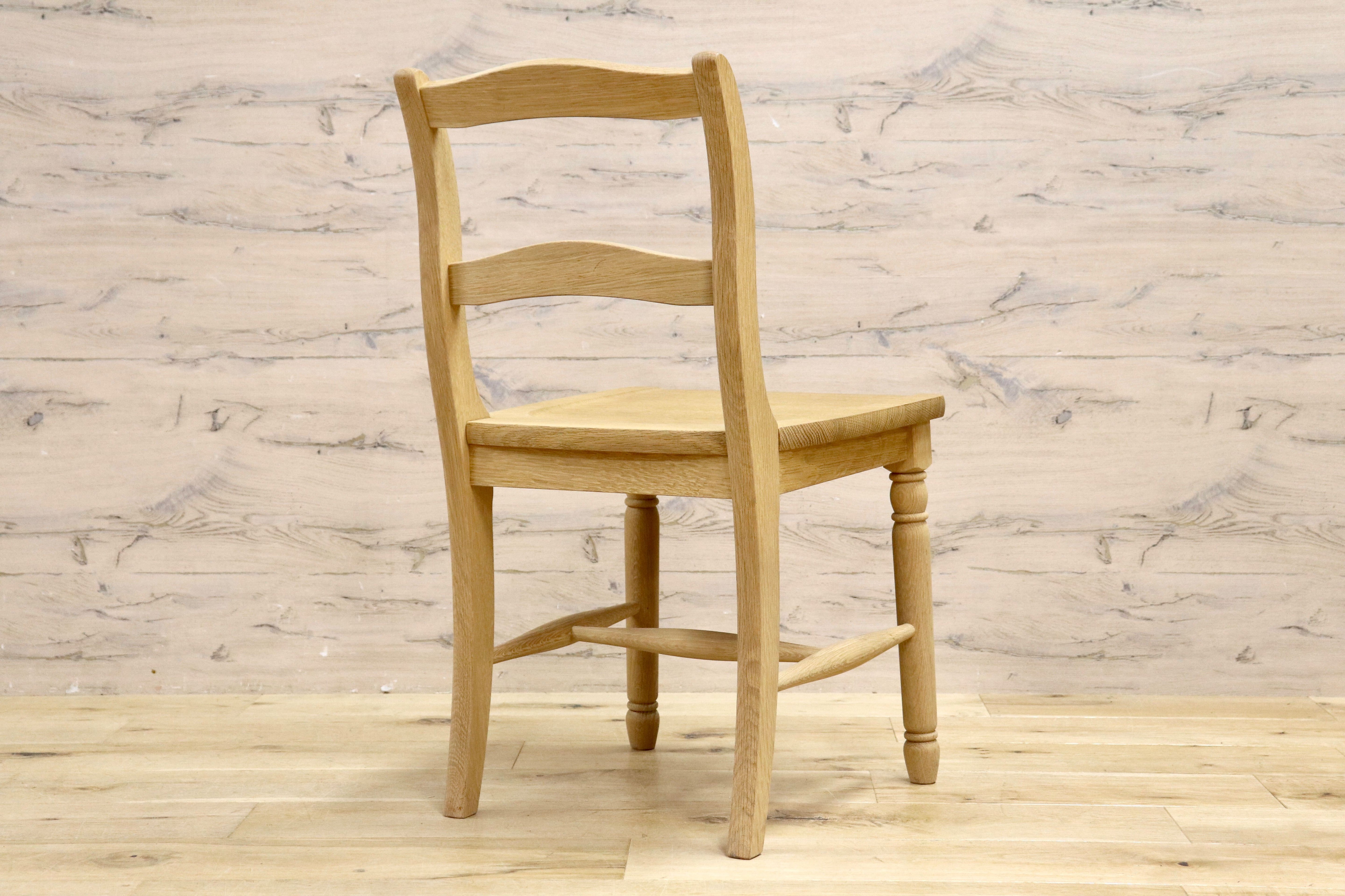 GMIS303B○北海道民芸家具 ダイニングチェア 椅子 木製 ナラ材 ナチュラル アンティーク調 カントリー 国産家具 飛騨産業