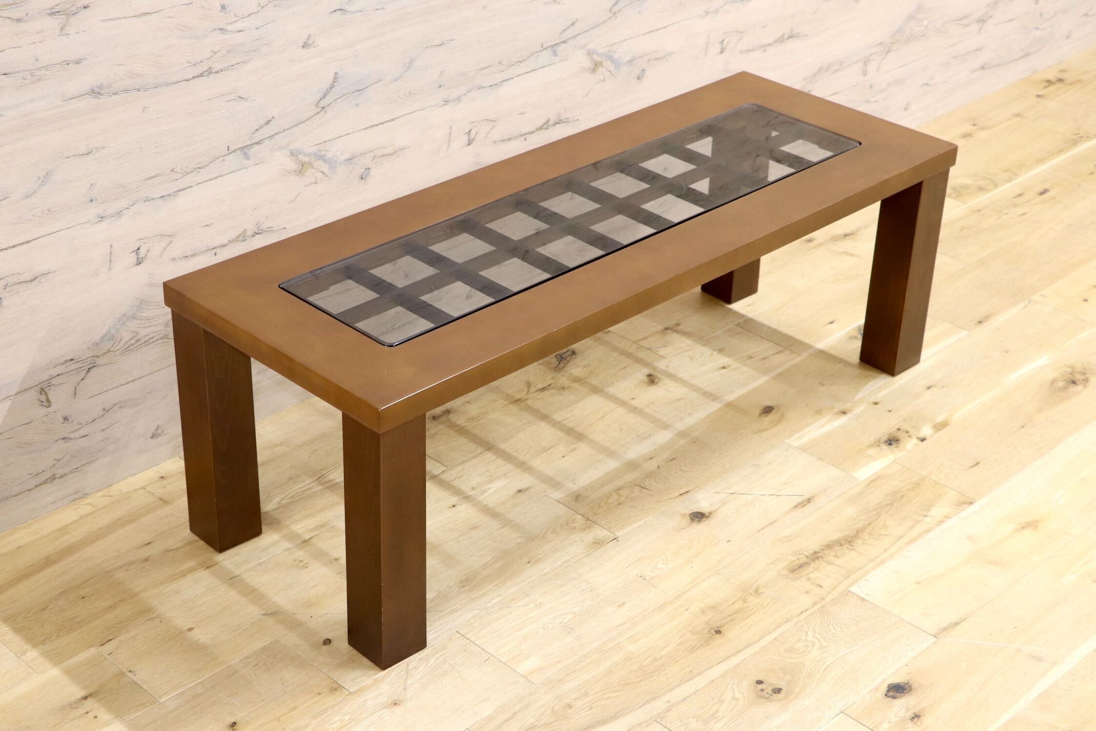 富士ファニチア FUJI FURNITURE コーヒーテーブル センターテーブル GMIN6○冨士ファニチア / FUJI FURNITURE コーヒーテーブル ガラス