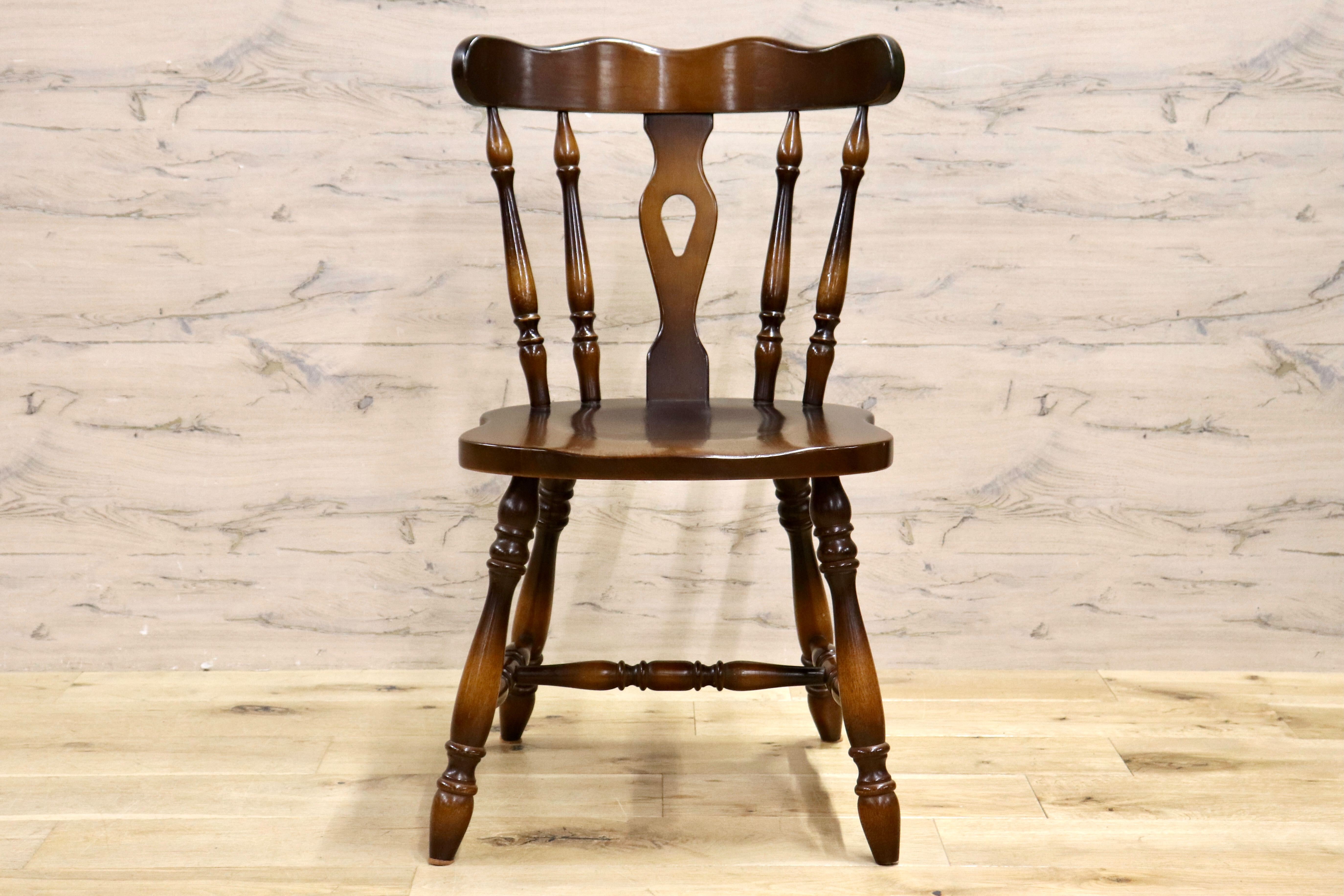 GMIK559○飛騨産業 / HIDA キツツキ 穂高 ダイニングチェア ウィンザーチェア 椅子 クラシック アンティーク ヴィンテージ 木製家具