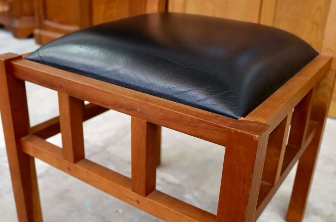 GMIK36D○JOHN KELLY / ジョン・ケリー J1スピンドルチェア ダイニングチェア 椅子 木製 ブラックチェリー材 本革 クラシック アンティーク