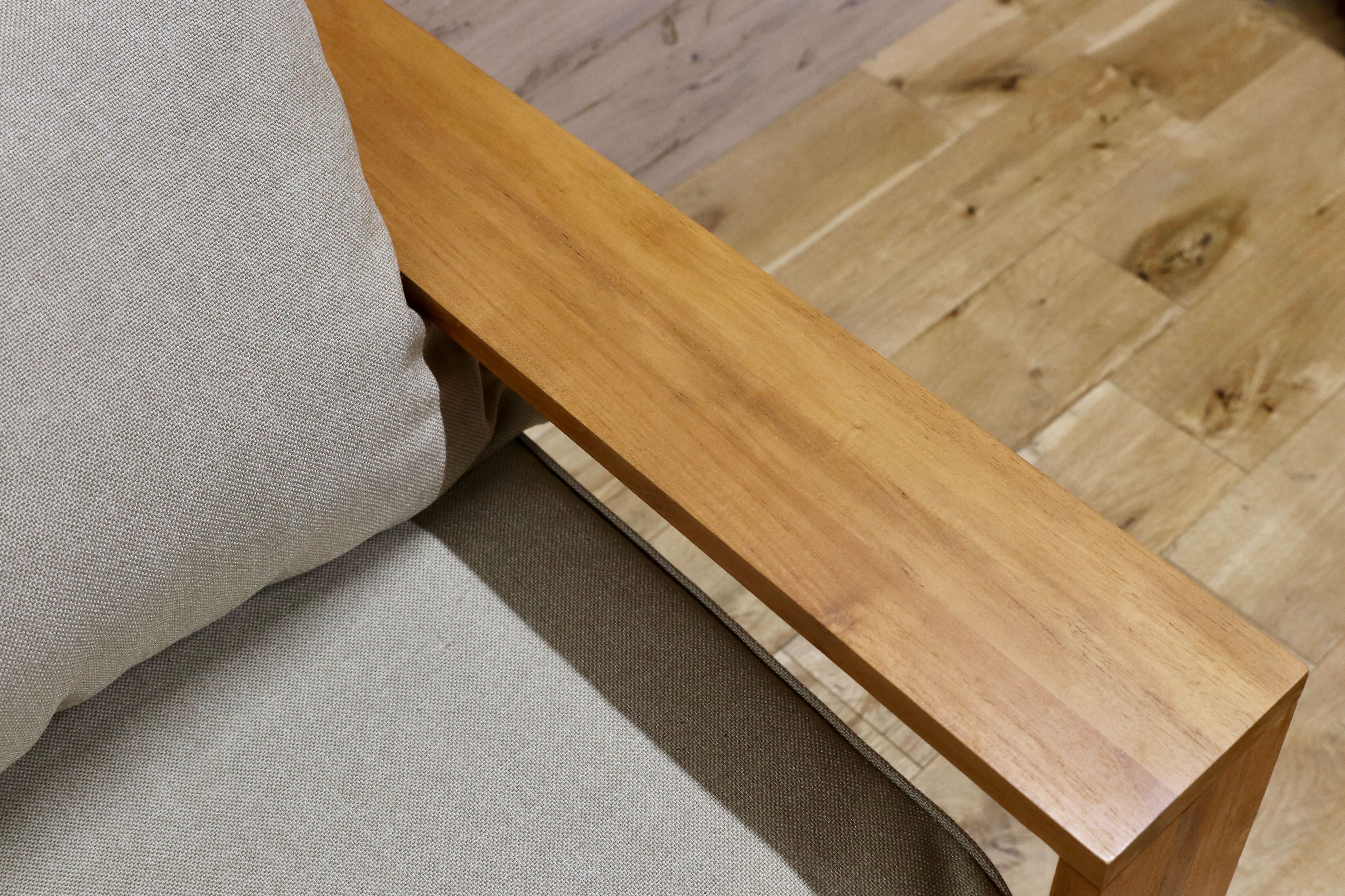 GMIH349○unico / ウニコ BREATH ブレス 3人掛けソファ トリプルソファ チーク無垢材 廃盤 人気シリーズ 北欧ヴィンテージスタイル 稀少