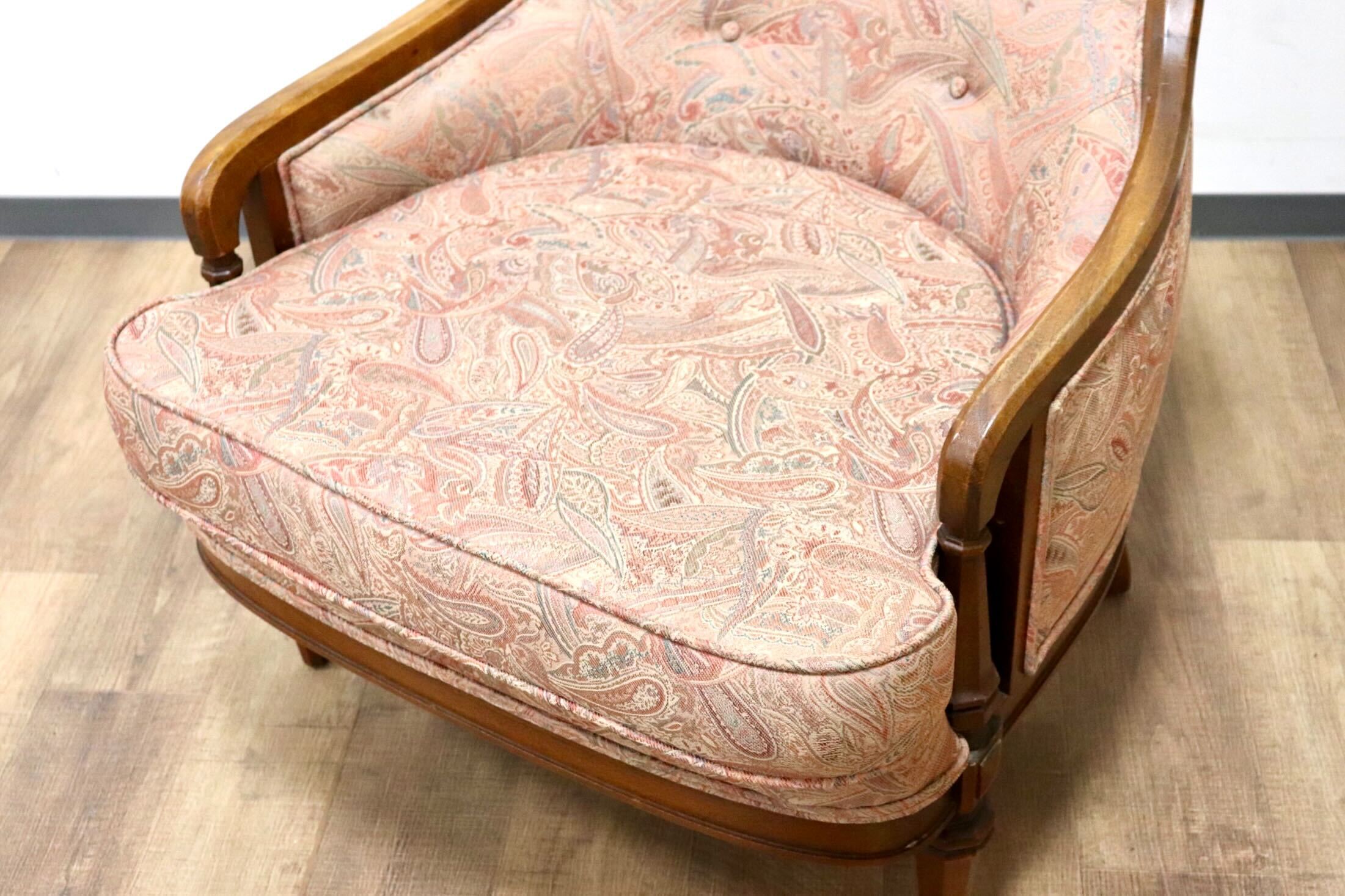 GMGH371A○DREXEL HERITAGE / ドレクセルヘリテイジ Upholstery アップホルスタリー シングルソファ 1人掛けソファ  ヴィンテージ 約57万