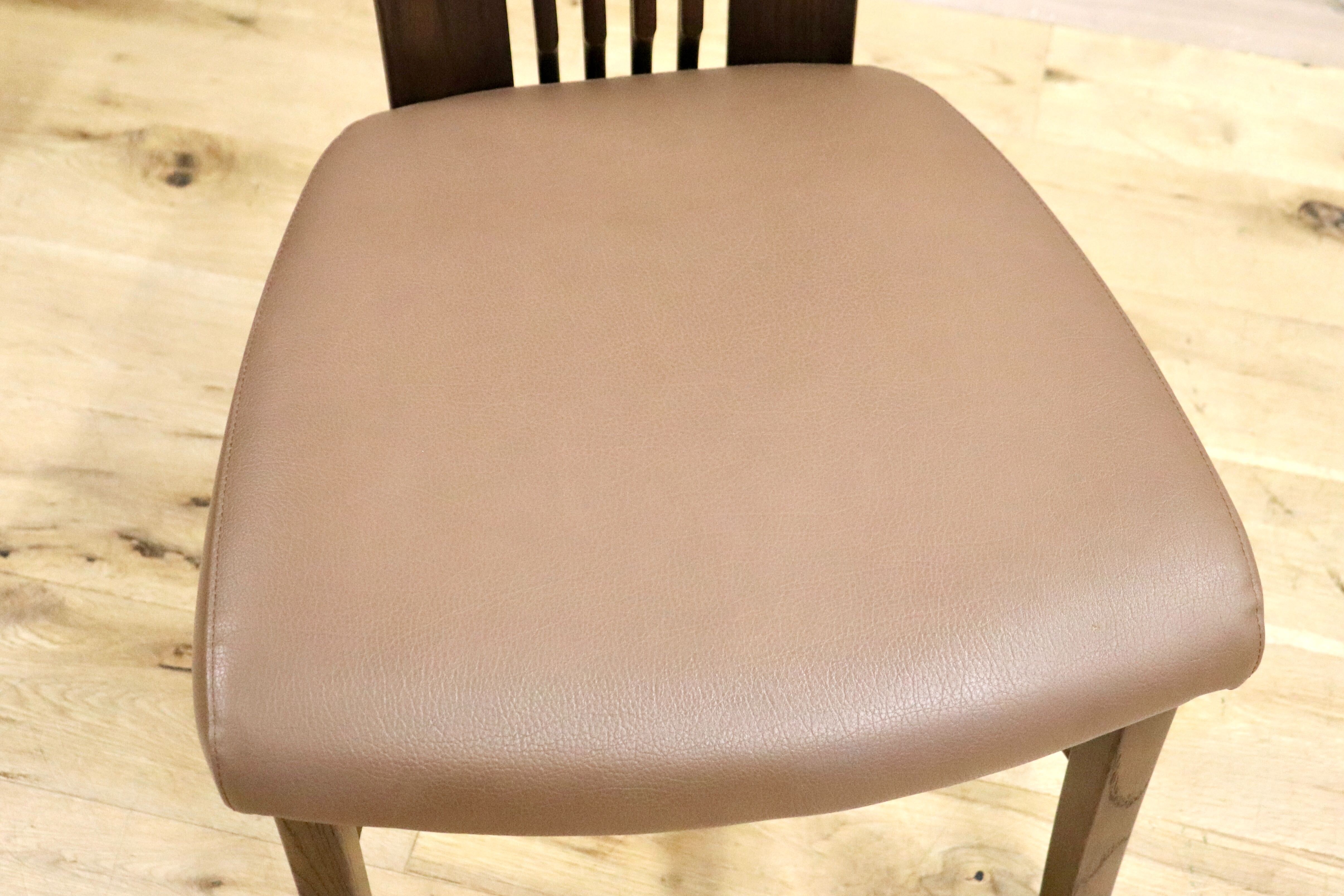 GMHN226A○karimoku / カリモク ダイニングチェア 2脚セット アームレスチェア 椅子 カントリー モダン レトロ オーク 合皮 国産家具