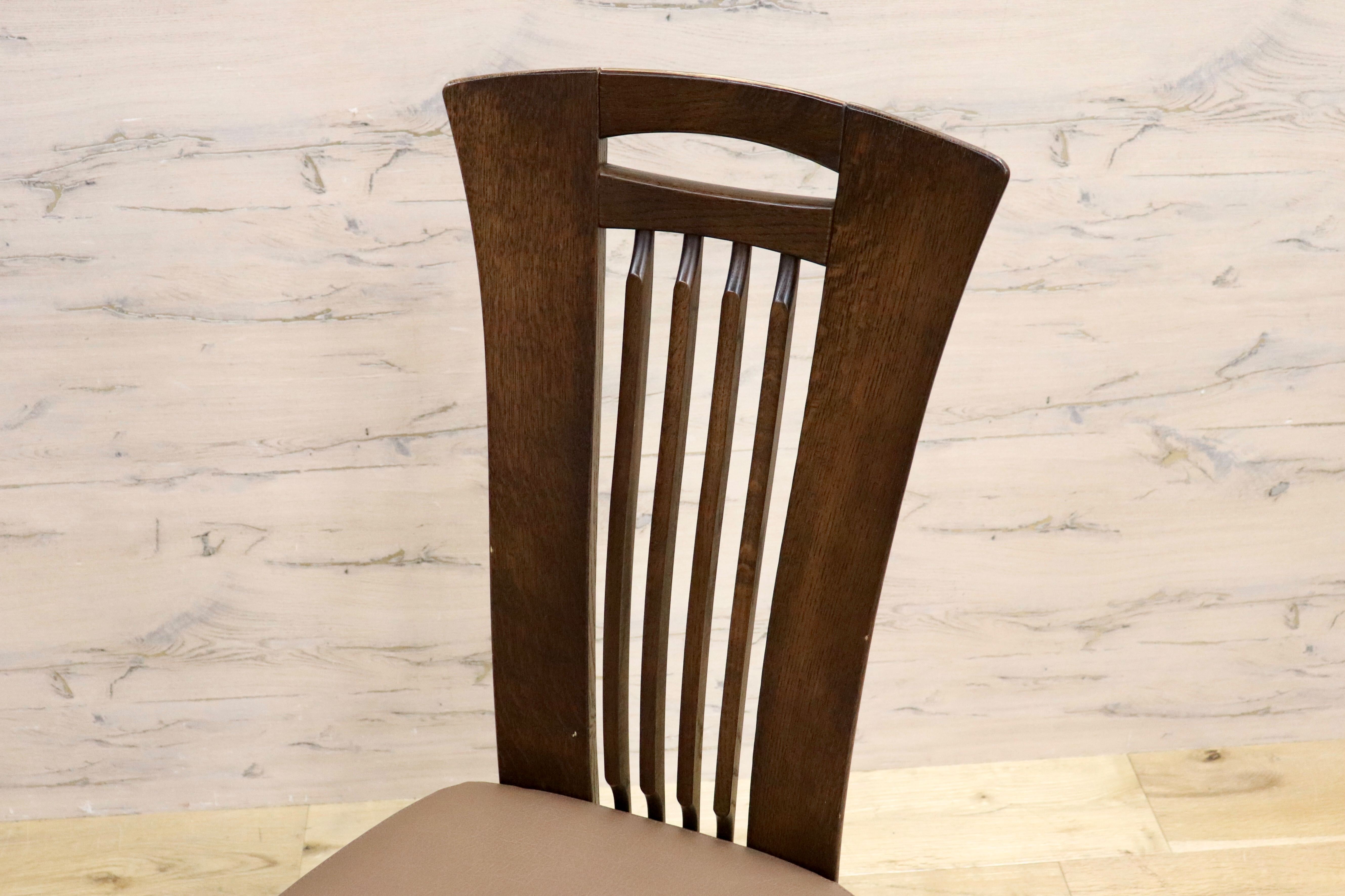 GMHN226A○karimoku / カリモク ダイニングチェア 2脚セット アームレスチェア 椅子 カントリー モダン レトロ オーク 合皮 国産家具