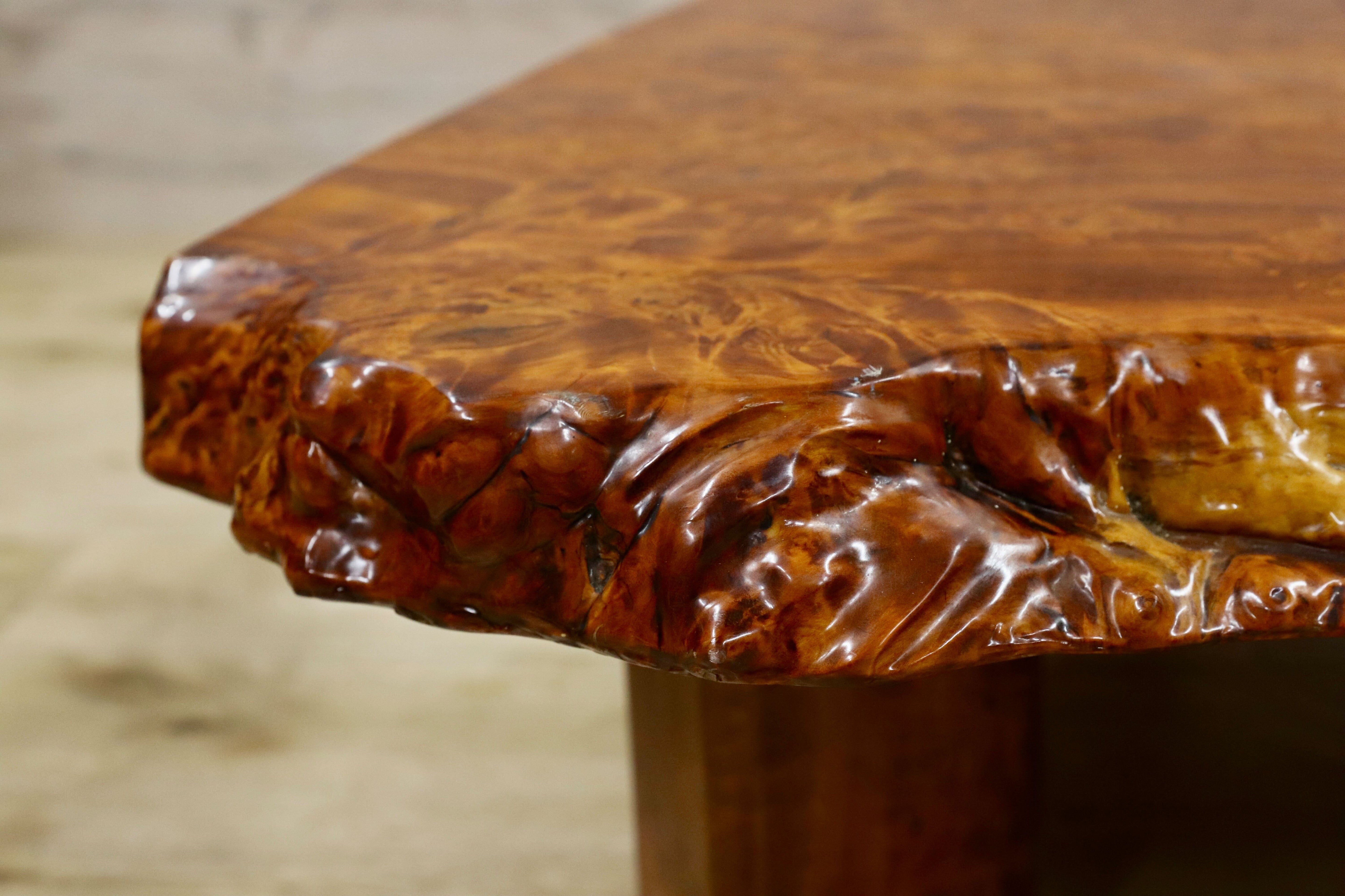 GMIH384○花梨材 座卓 リビングテーブル ローテーブル センターテーブル 瘤杢 バール杢 最高級 和室 座敷 和家具 レトロ アンティーク