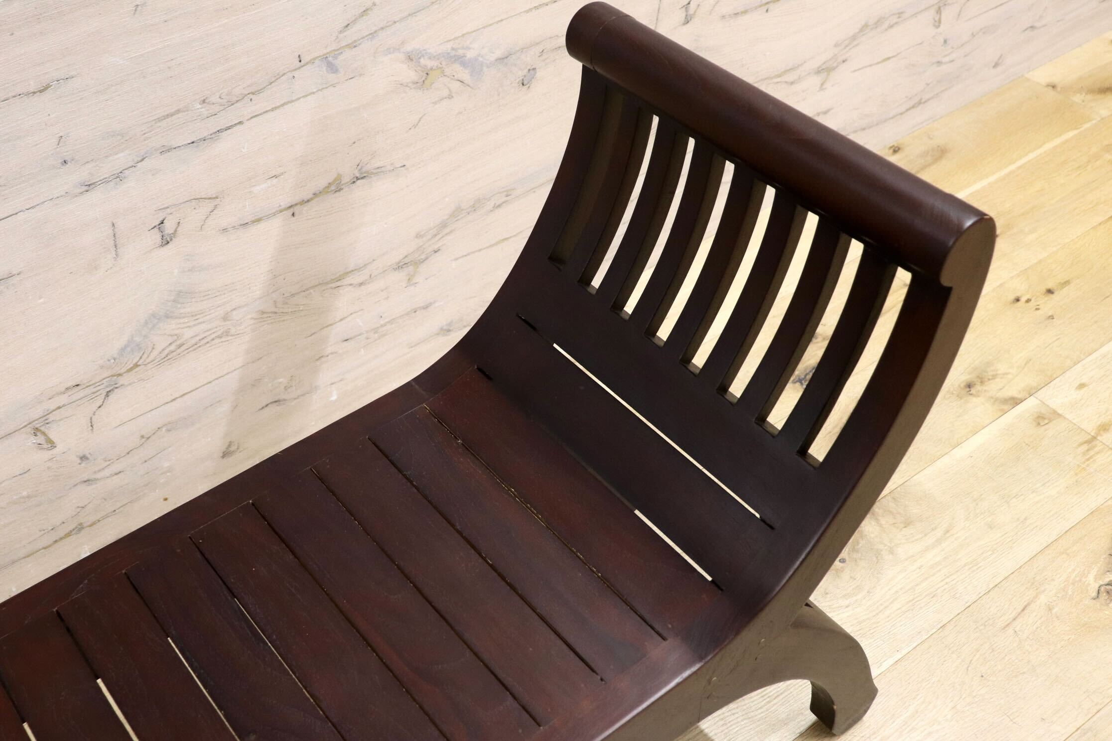 GMIK560A○カルティニベンチ アジアン家具 チーク無垢材 ベンチ 玄関椅子 オブジェ アンティーク リゾート バリ島