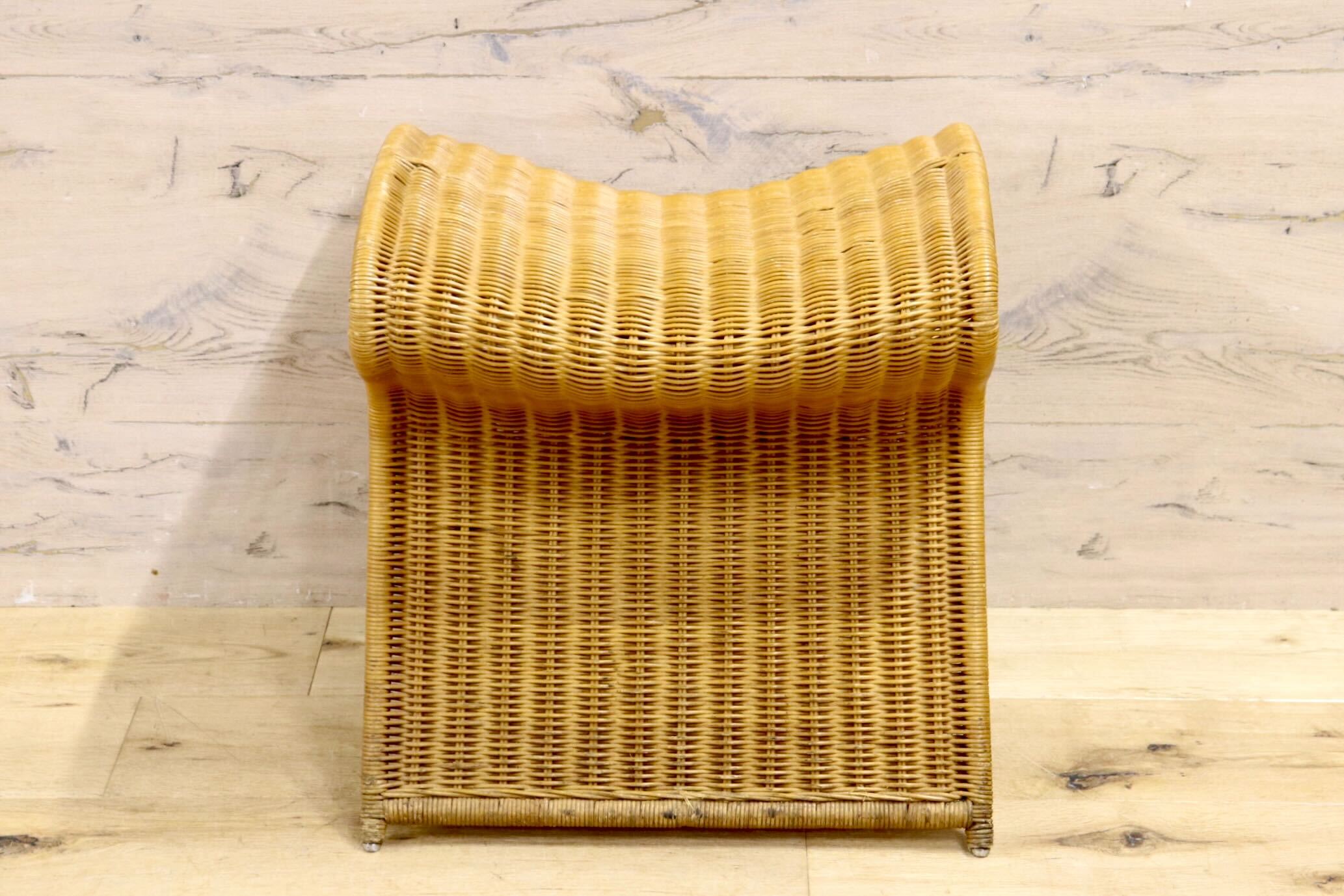 GMIK564B○IDEE / イデー SHROOM WICKER シュルーム ウィッカー ラタンスツール 籐 オットマン サイドチェア 定価約4万 腰掛け チェア