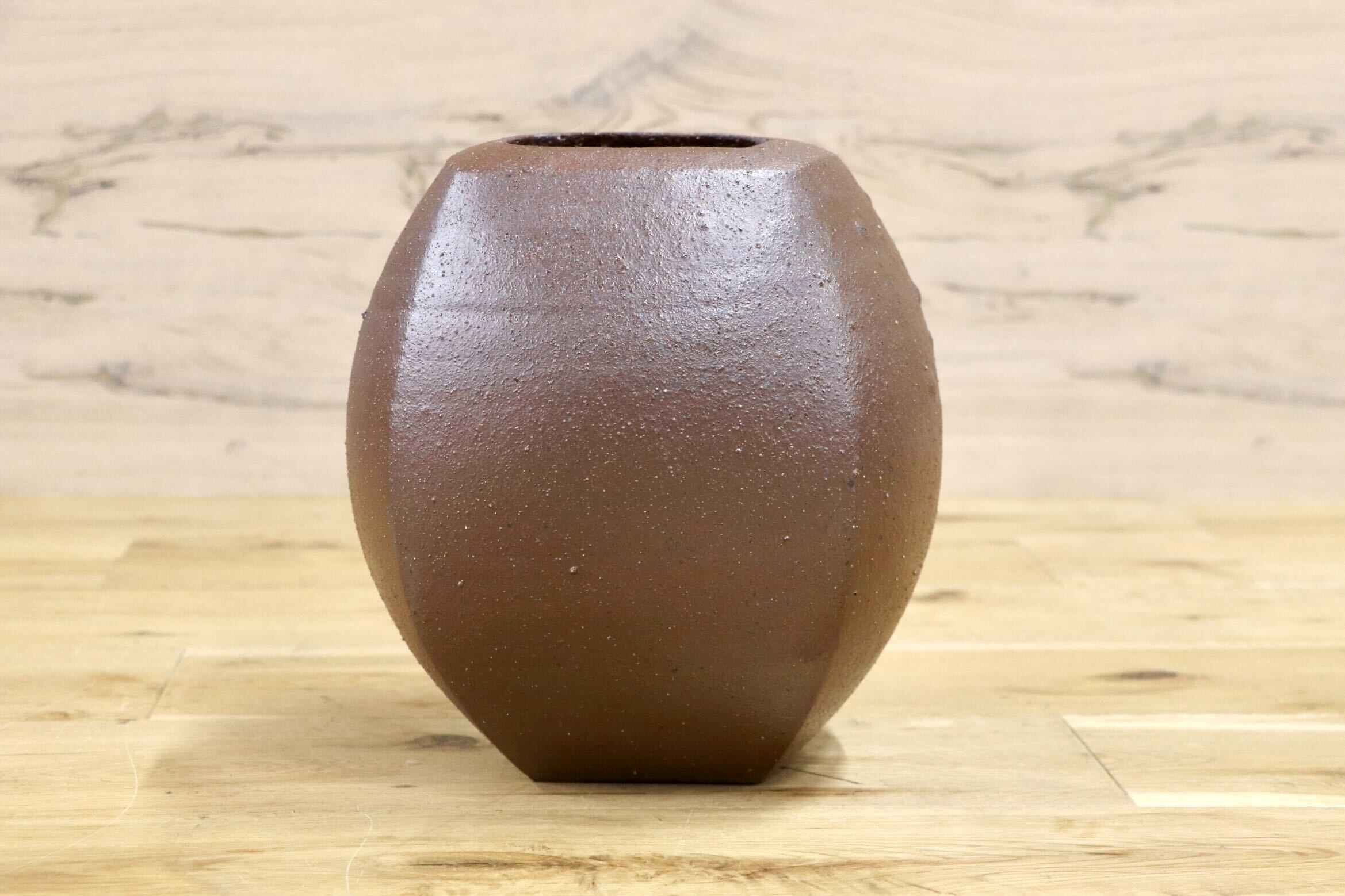 GMIO1◯市野悟窯 丹波焼 花瓶 フラワーベース 花入 壺 作家物 陶器 市野哲次 伝統工芸 丹波篠山 未使用