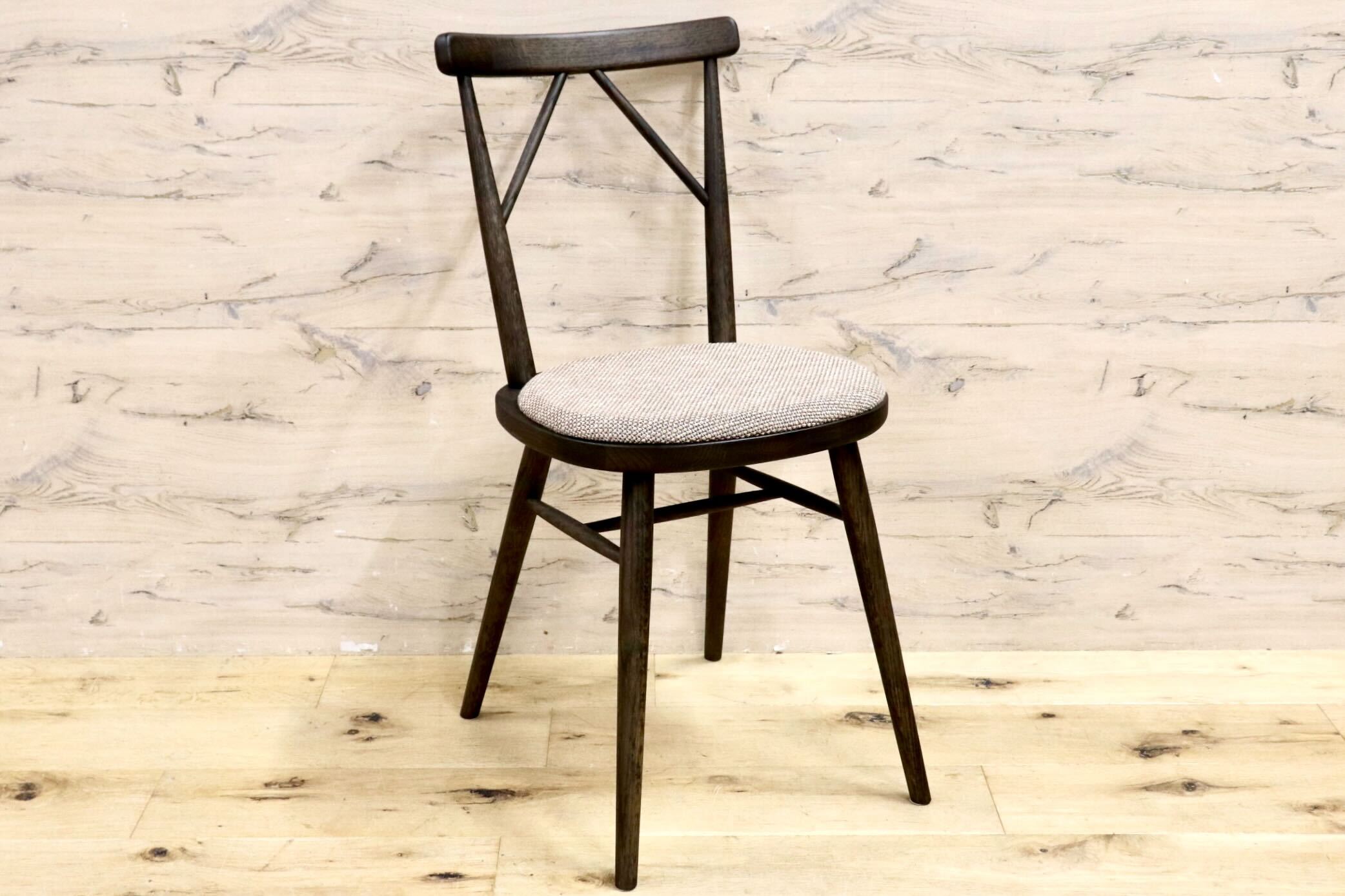 GMIS304B○karimoku / カリモク omi ダイニングチェア アームレスチェア 椅子 ナラ材 ファブリック 藤森泰司 展示品