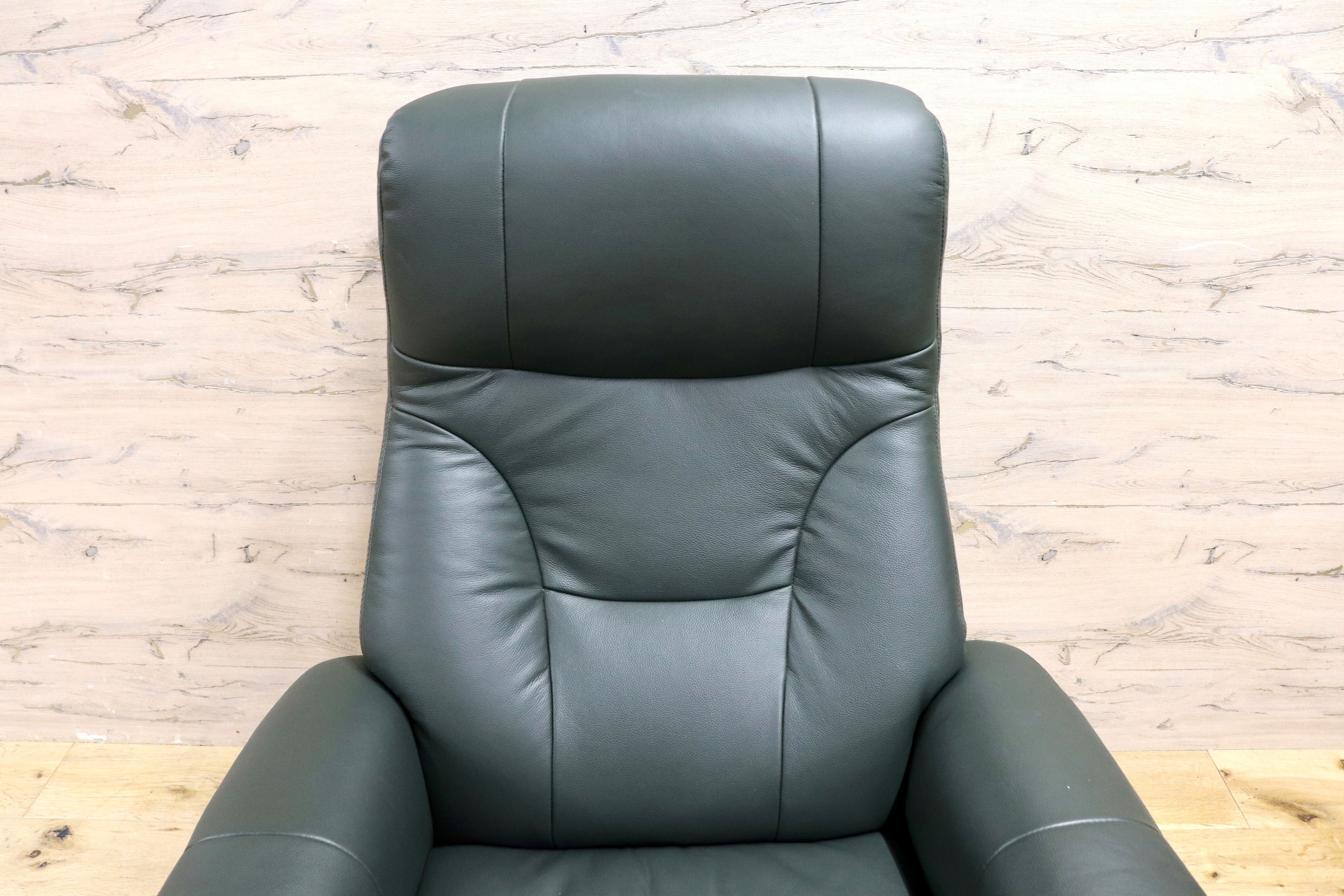 GMIK567○リクライニングチェア オットマンセット パーソナルチェア 1人掛けソファ 回転式 合皮 モダン 北欧スタイル 検) EKORNES