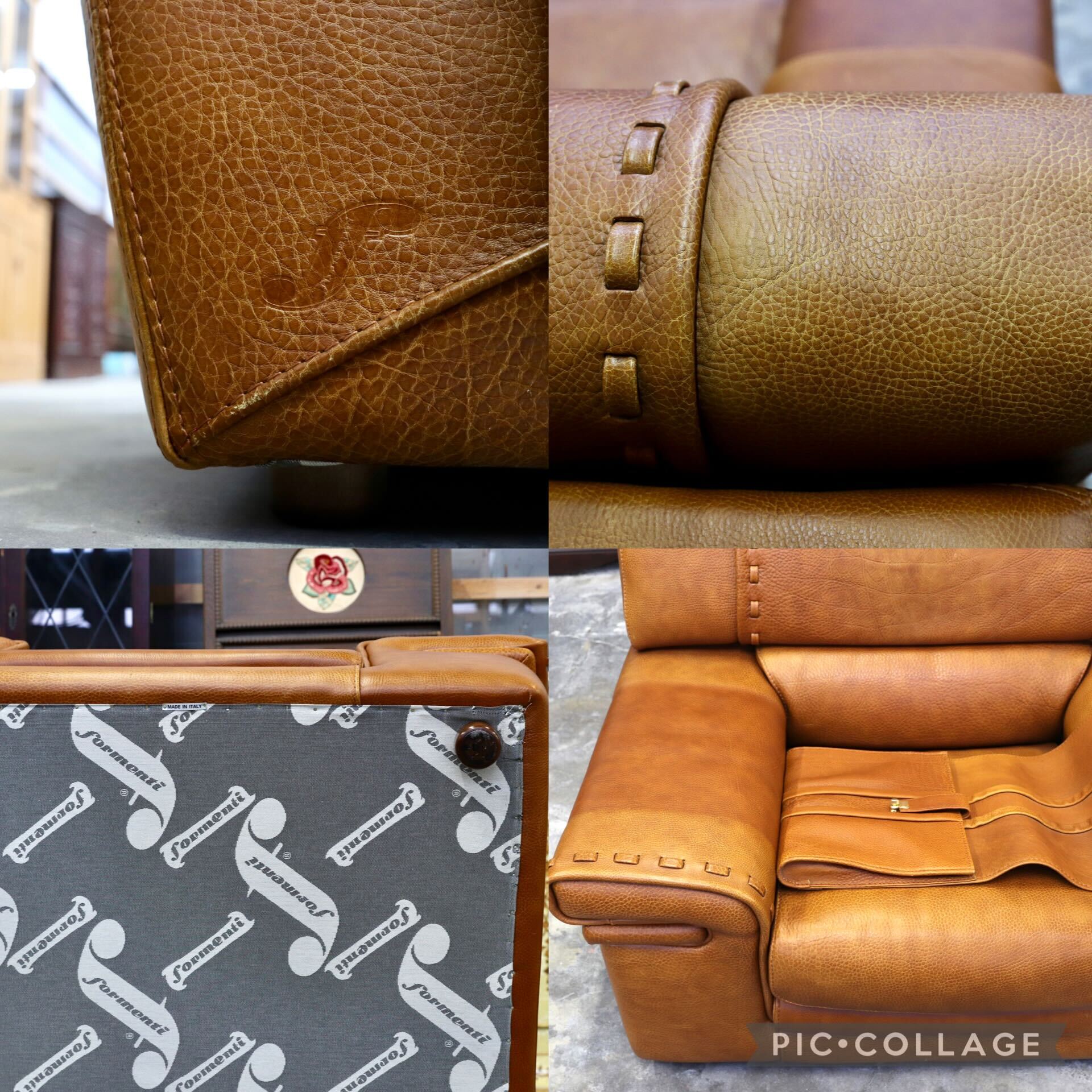 GMIK576A○formenti / フォルメンティ イタリア製 最高級 ラグジュアリー シングルソファ 厚手本革 ブラウン ユーロカーサ取扱 約70万