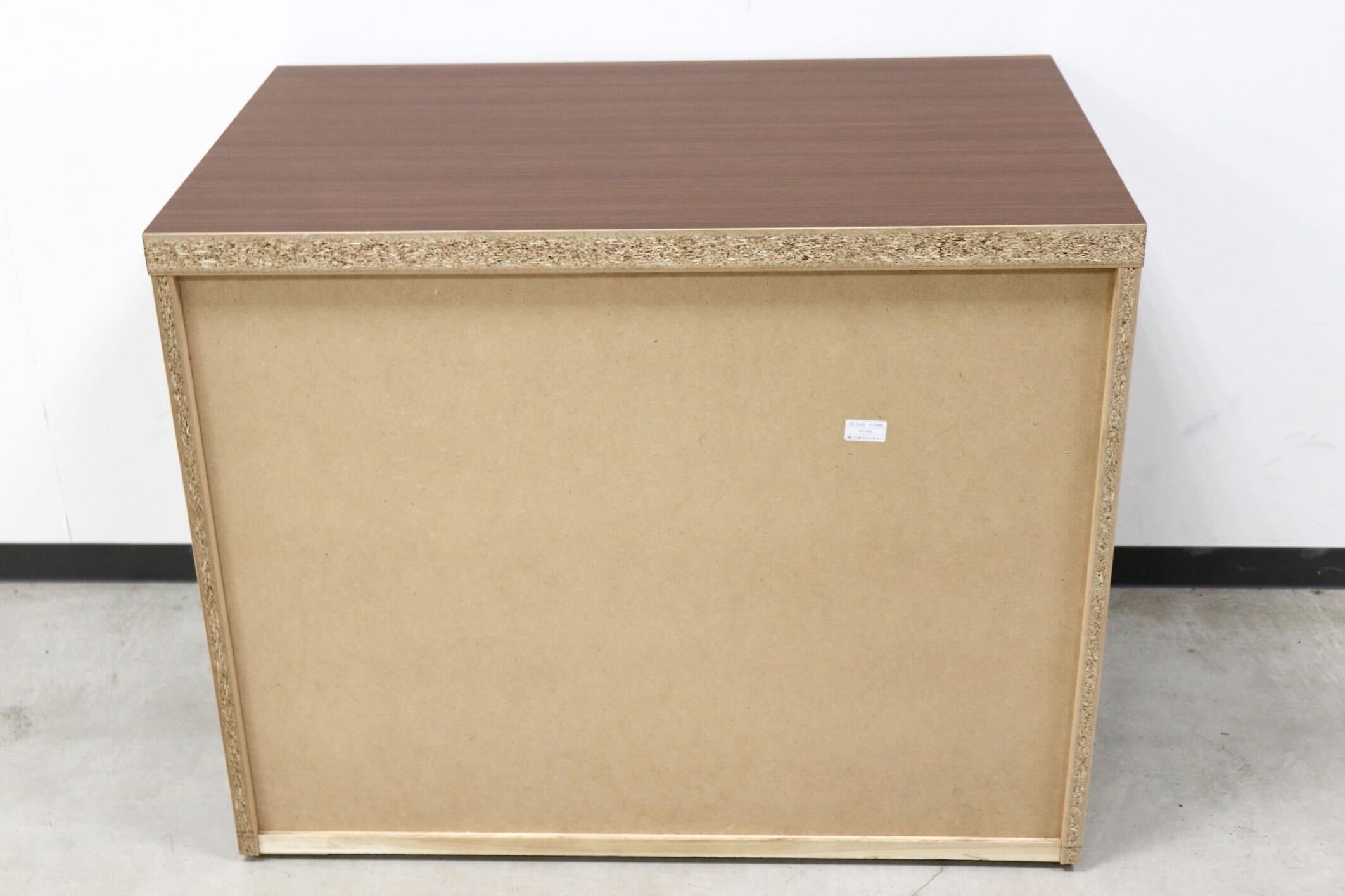 GMGN81A○SANYU furniture / 三友ファニチャー みずき 3段チェスト ローチェスト 洋服タンス キャスター付き ウォールナット色 定価5.2万