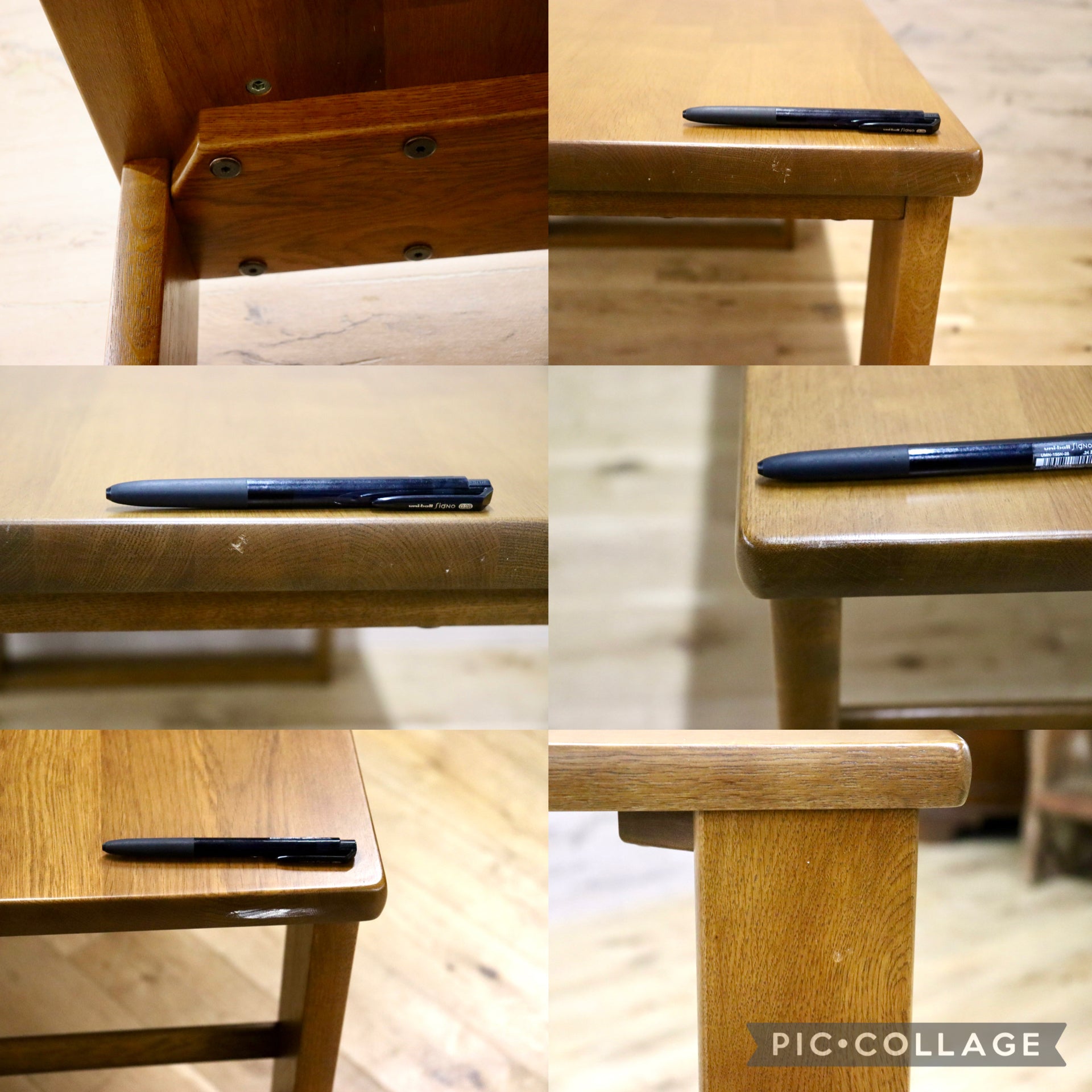 GMJS213A○浜本工芸 / HAMAMOTO No.2000 デスクユニット パソコンデスク 勉強机 作業台 書斎机 楢材 無垢 国産家具 定価約12.8万 展示品