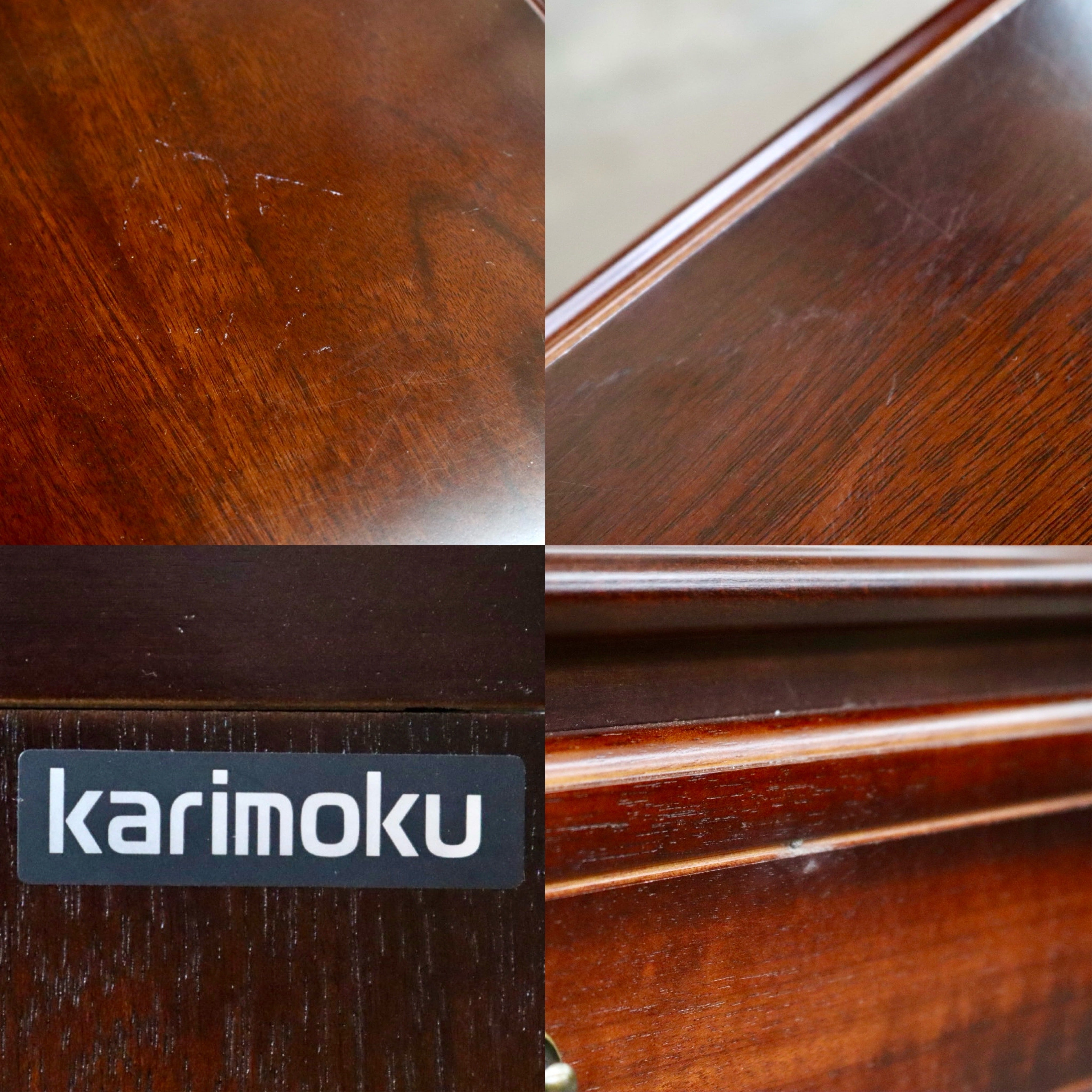 GMJK275○karimoku / カリモク コロニアル サイドチェスト 4段チェスト 収納棚 サイドボード 花台 電話台 引き出し クラシック 国産家具