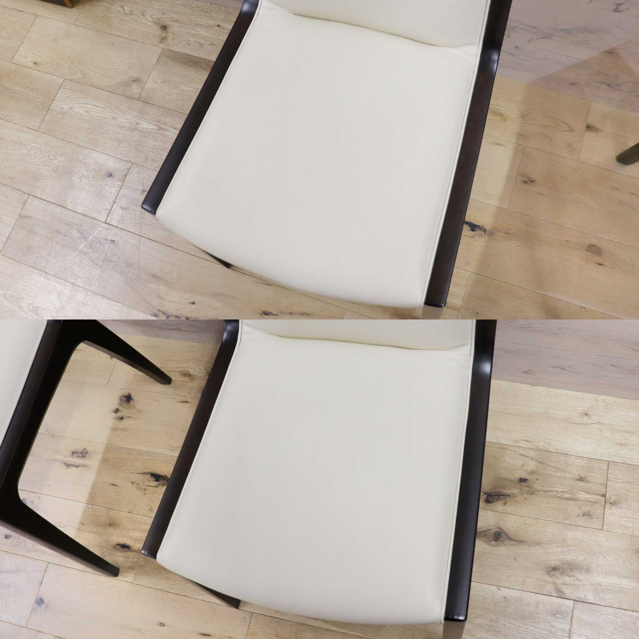 GMGN397○karimoku / カリモク ダイニングチェア 椅子 食堂椅子 ブナ材 合皮 CA38 定価約6.5万 モダン
