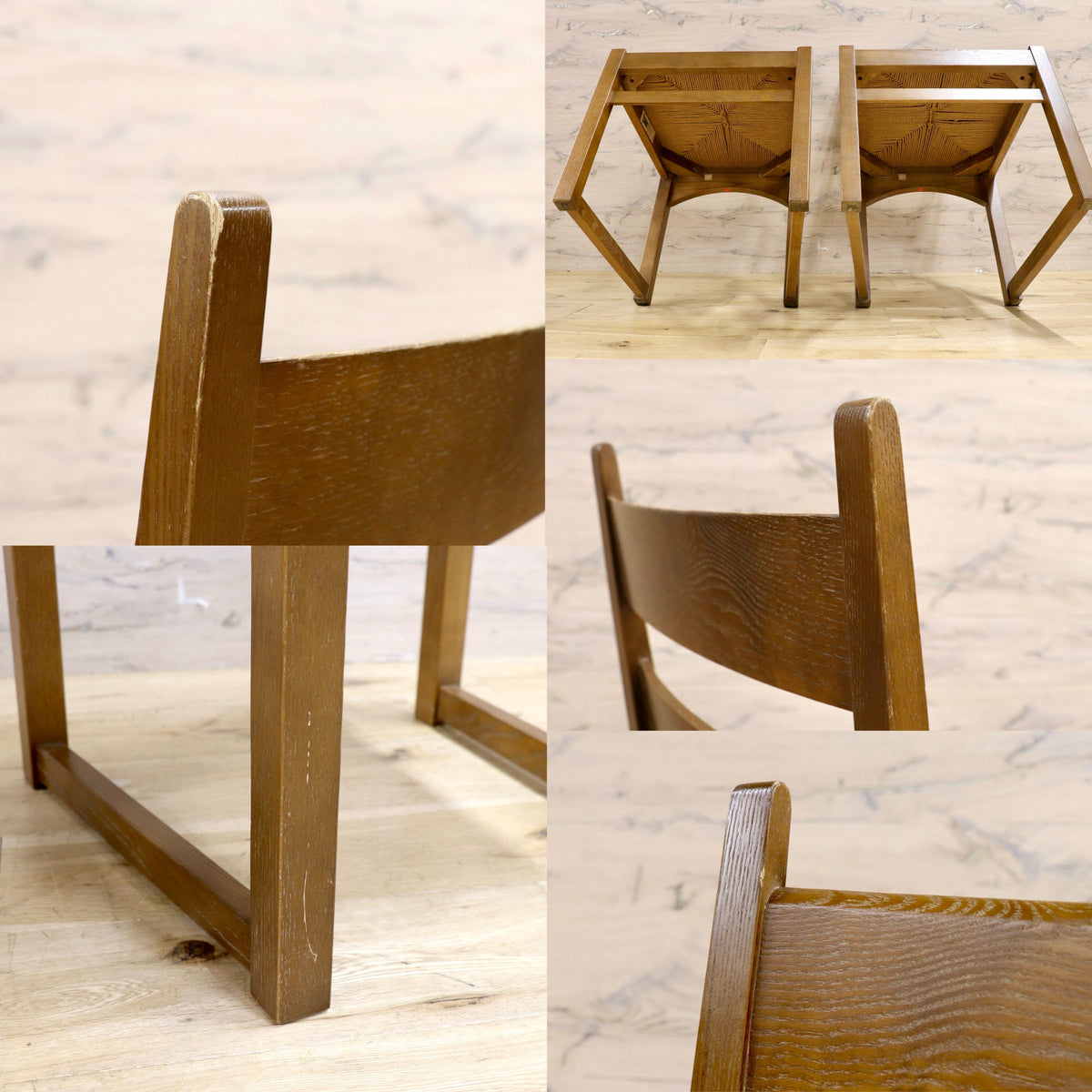 GMJS321A○CONDE HOUSE / カンディハウス 旭川家具 ダイニングチェア 2脚セット ラダーバック 椅子 ヴィンテージ