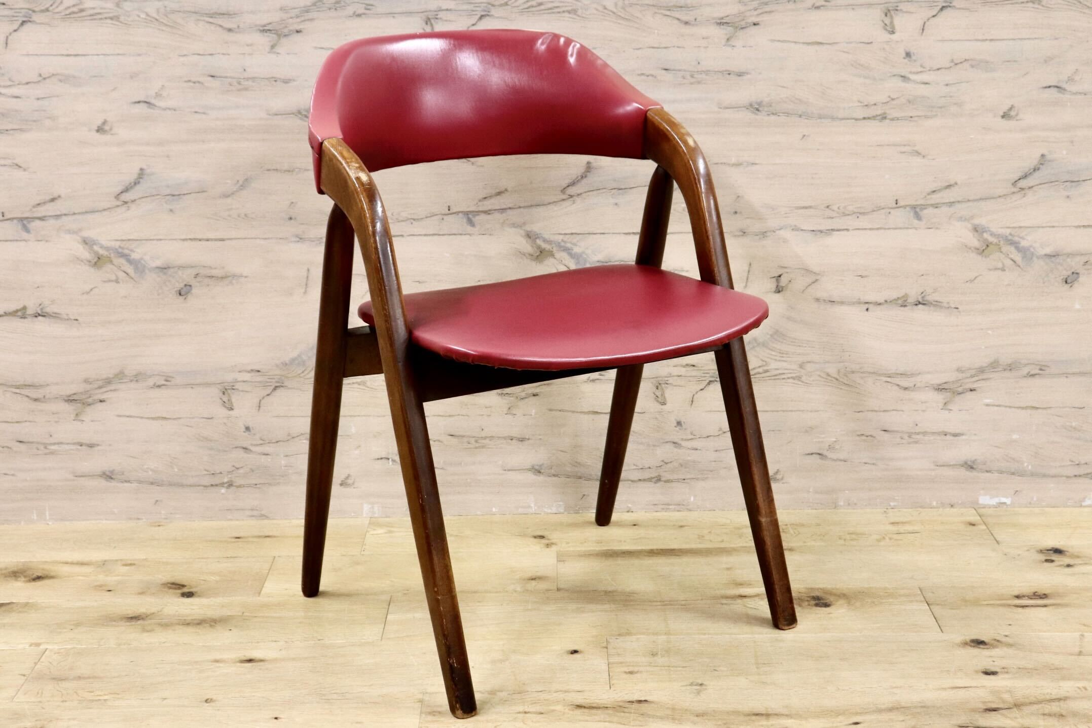 GMIS205○Tsujimokko / 辻木工 ダイニングチェア アームチェア 椅子 国産 ヴィンテージ レトロ ジャパニーズモダン ミッドセンチュリー