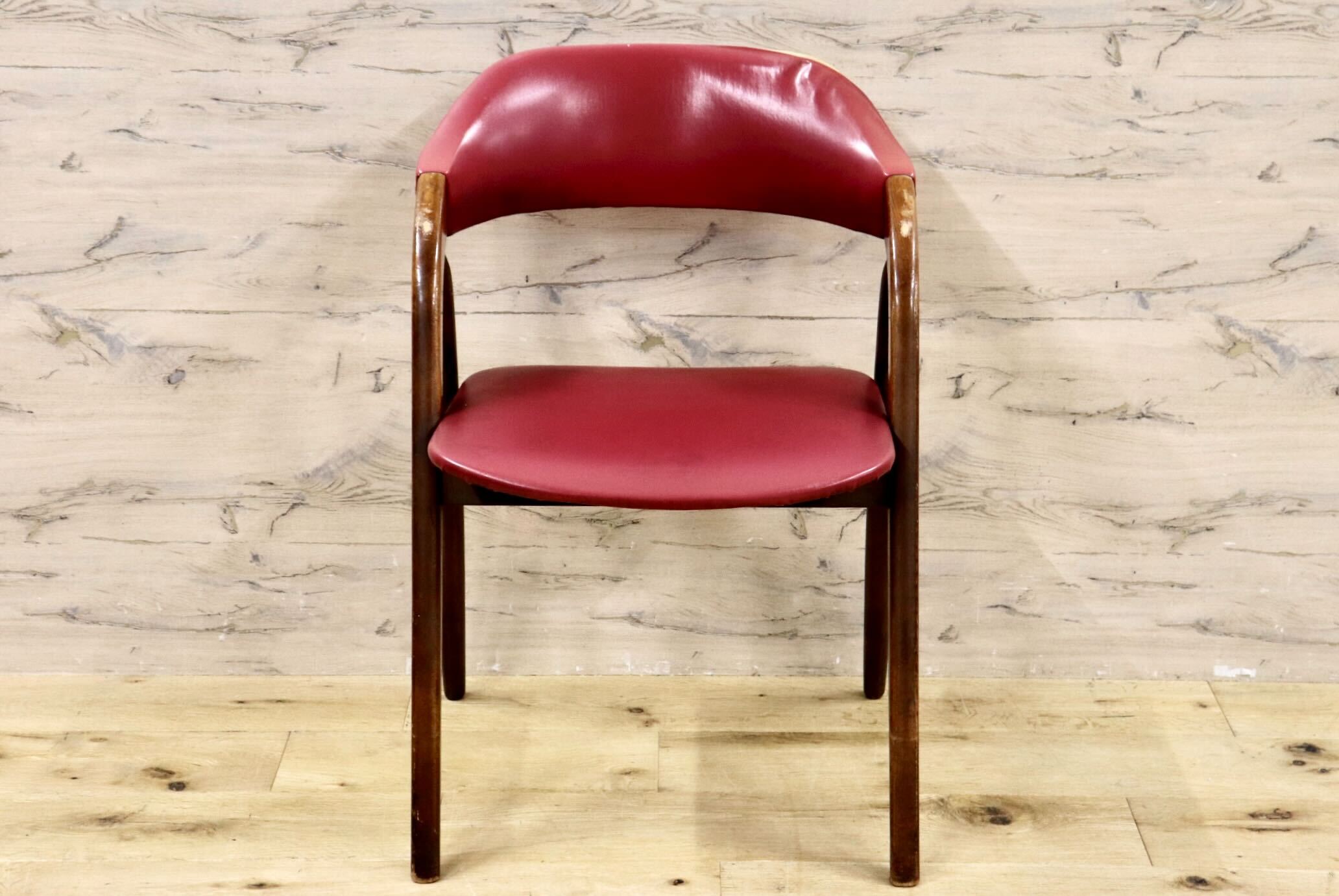 GMIS205○Tsujimokko / 辻木工 ダイニングチェア アームチェア 椅子 国産 ヴィンテージ レトロ ジャパニーズモダン ミッドセンチュリー