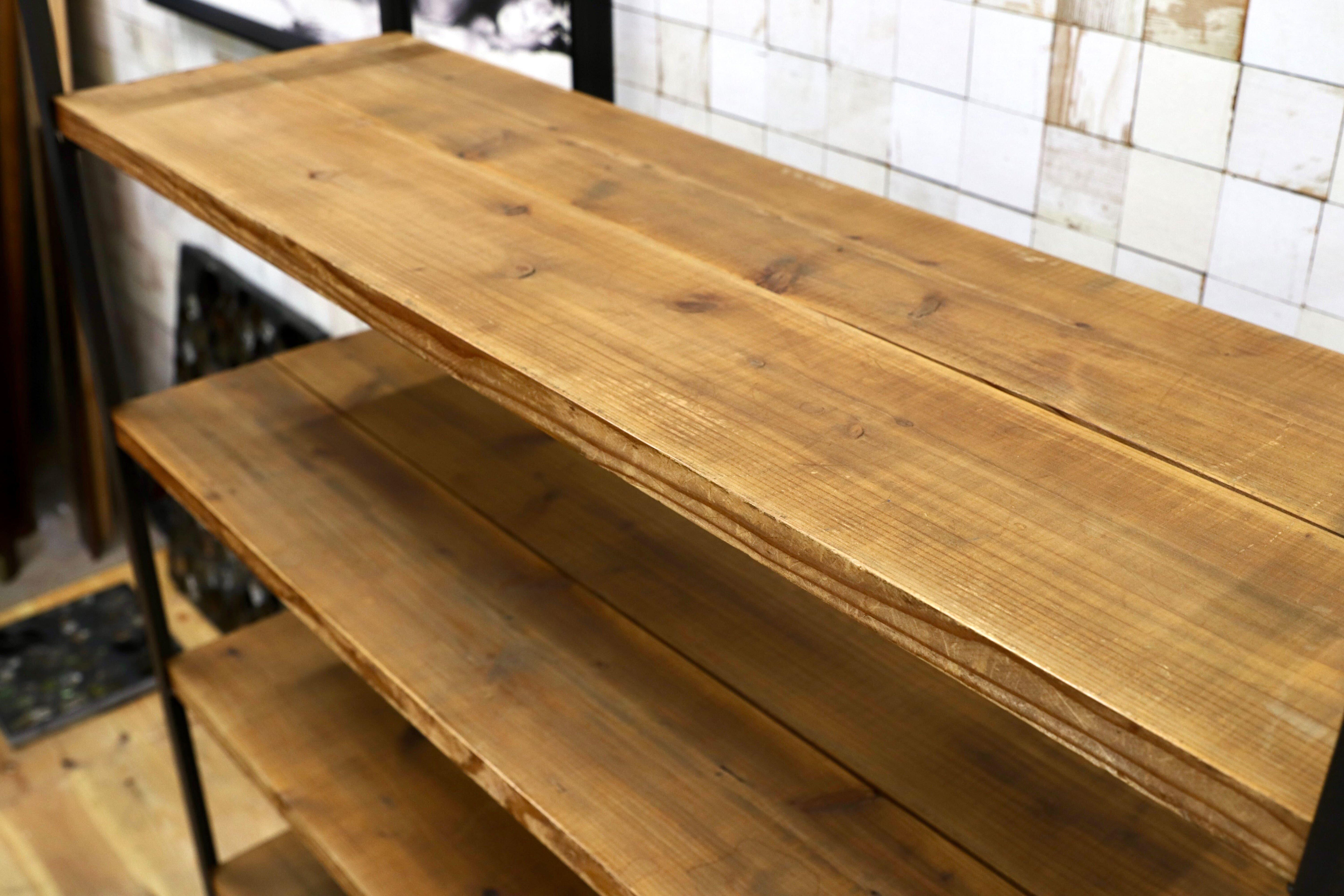 GMIK792○アイアンシェルフ ラック 棚 インダストリアル ビンテージ 店舗什器 飾り棚 ブックシェルフ