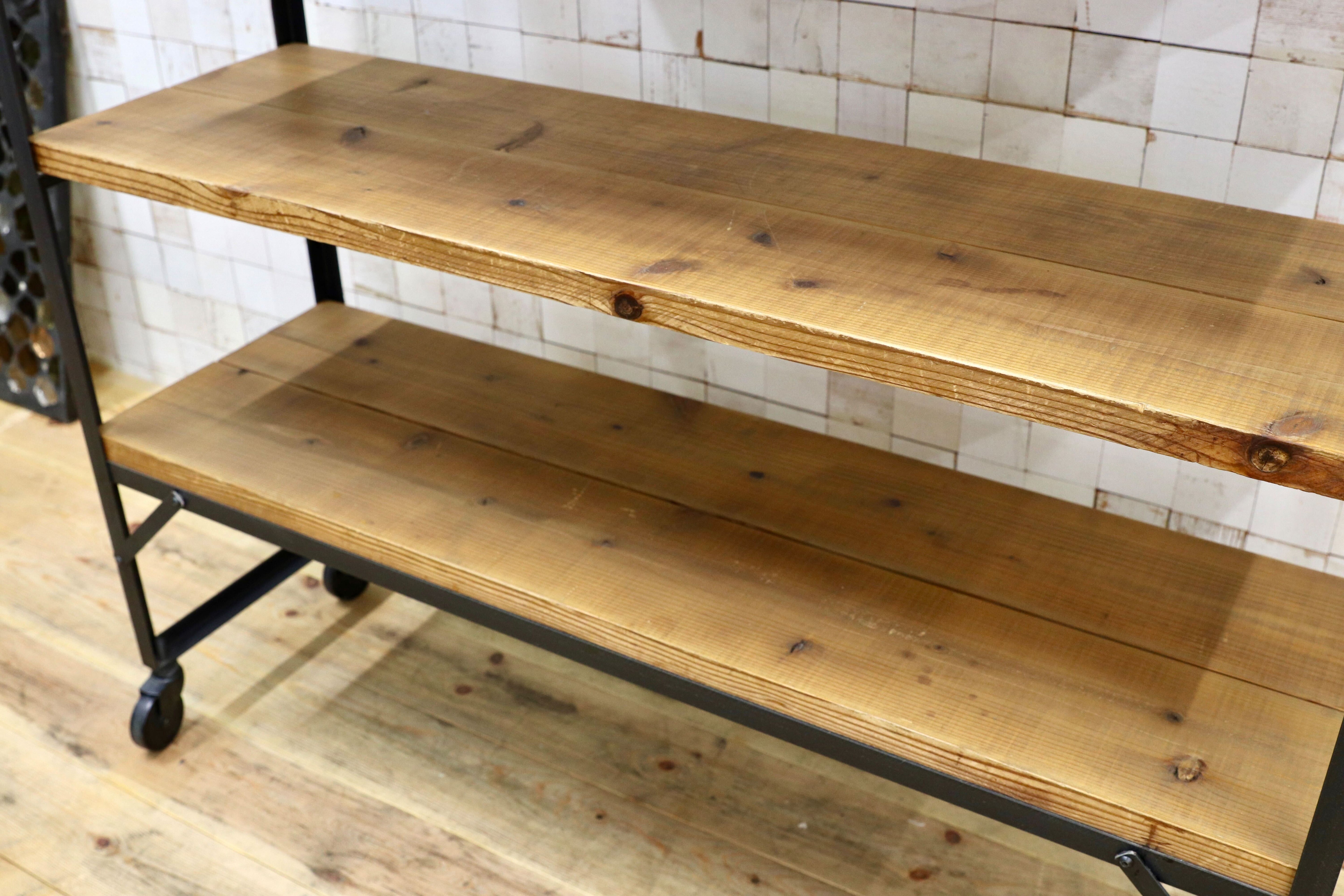 GMIK792○アイアンシェルフ ラック 棚 インダストリアル ビンテージ 店舗什器 飾り棚 ブックシェルフ