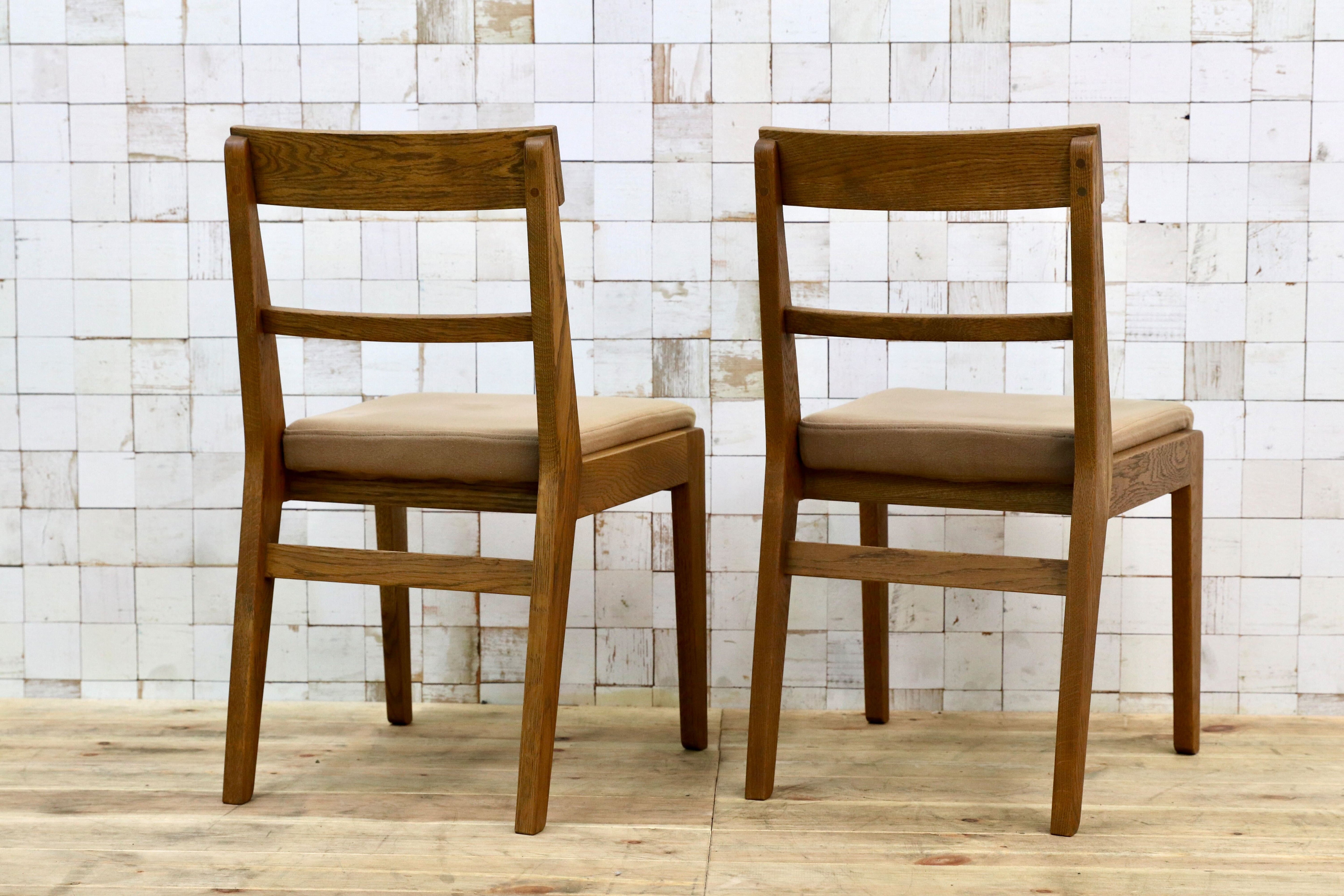 GMIH157B○unico / ウニコ ADDAY アディ ダイニングチェア 椅子 2脚セット オーク材 カバーリング 北欧スタイル