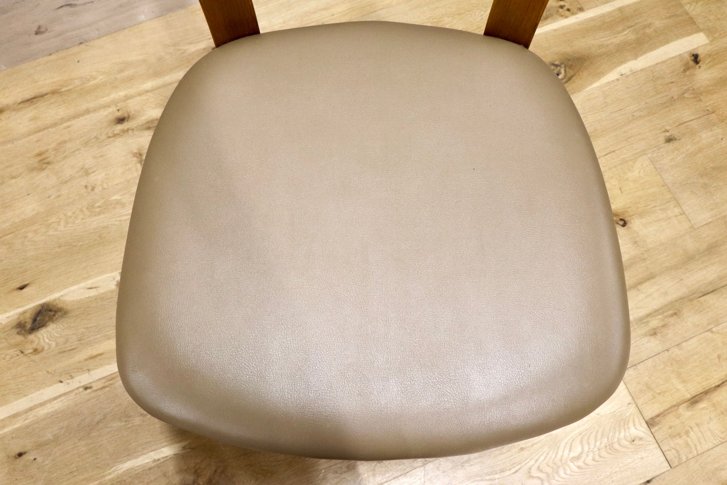 GMJH235B○浜本工芸 / HAMAMOTO ダイニングチェア 2脚セット 椅子 楢材 無垢 合皮 レザー ナチュラル モダン 国産家具