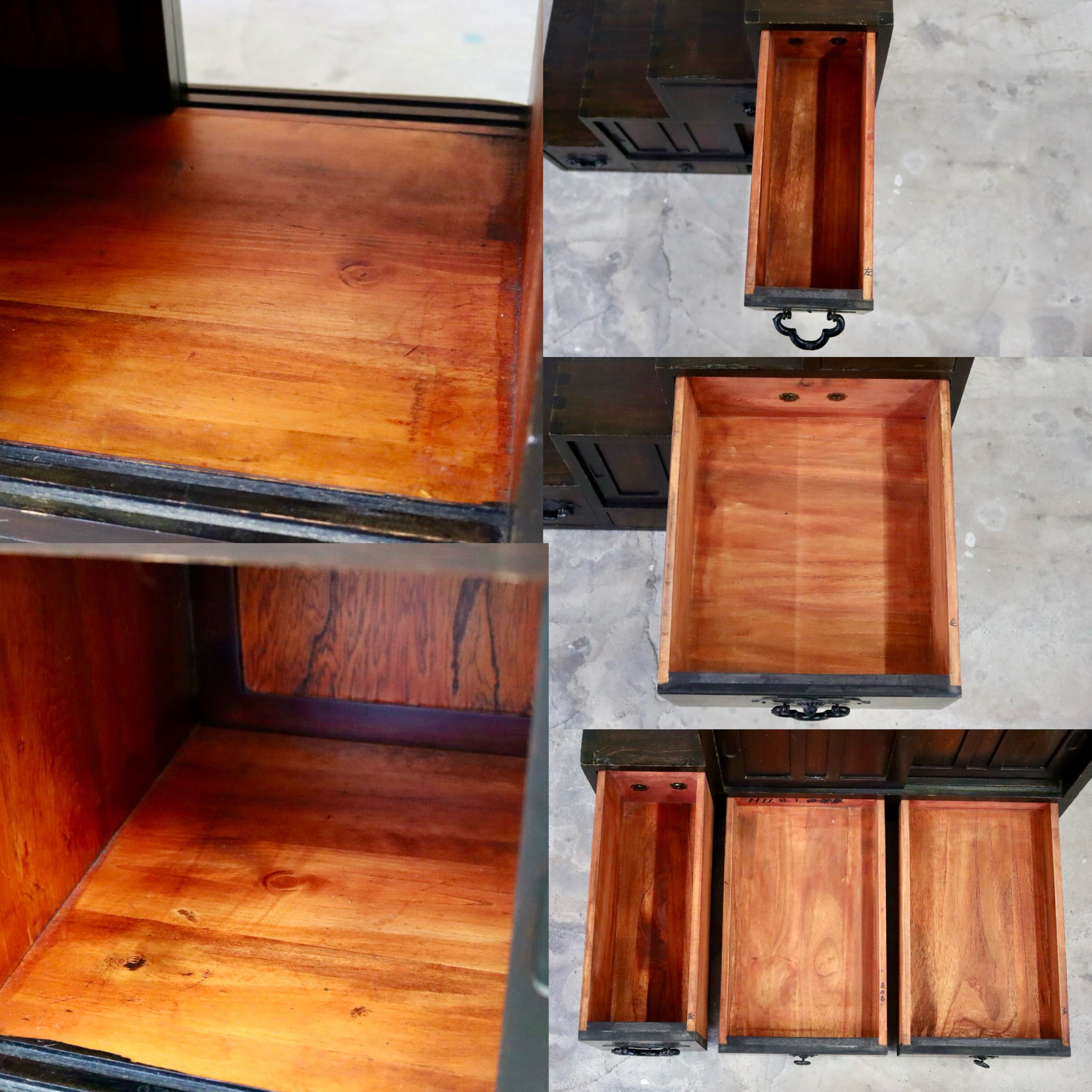 GMIS316○階段箪笥 両面 時代箪笥 和家具 和モダン 和室 座敷 古民家 チェスト 整理箪笥 引き出し収納 レトロ