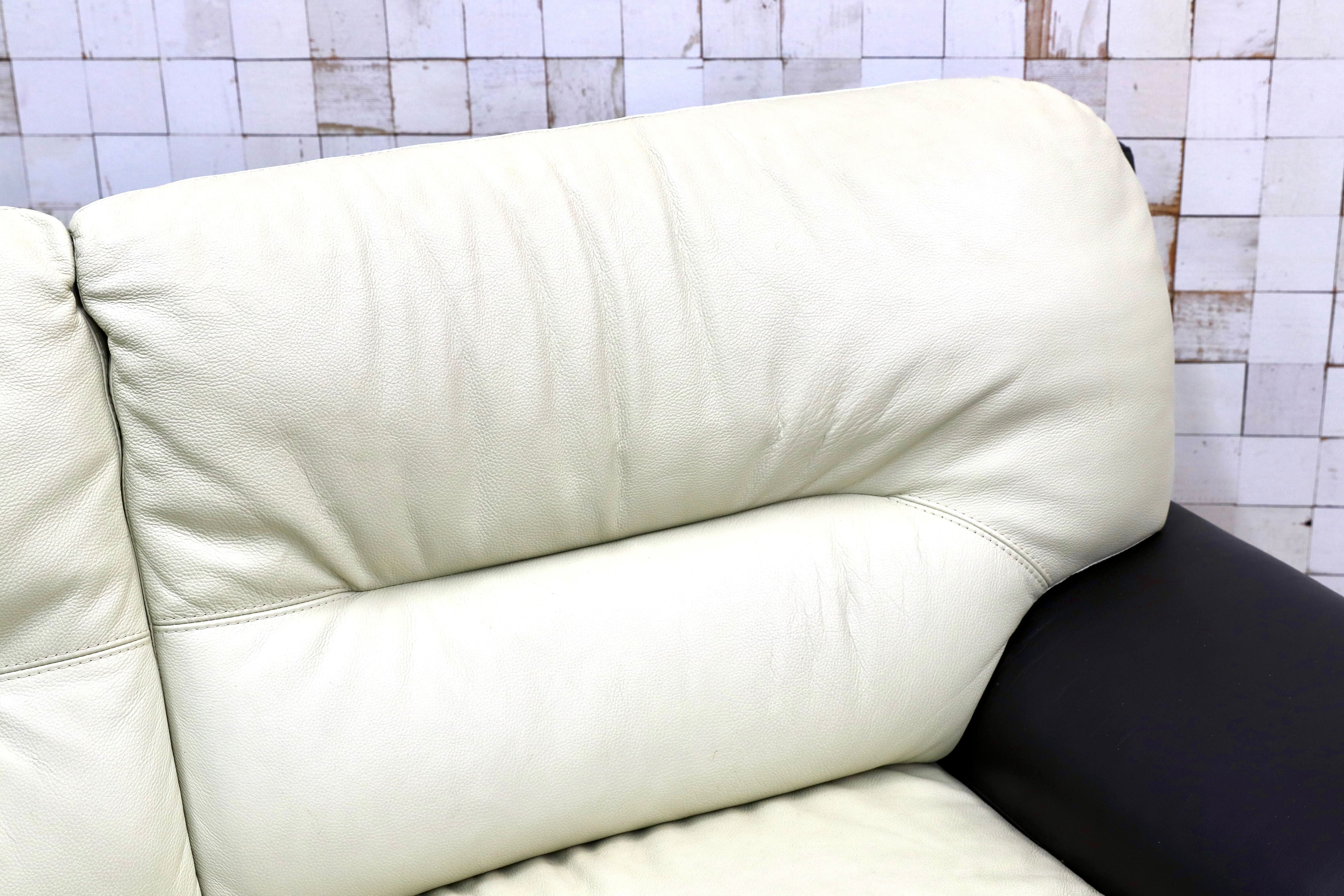 GMIK784○2人掛けソファ ラブソファ 本革 レザー イタリアモダン 長椅子 検）ニコレッティ ナツッジ