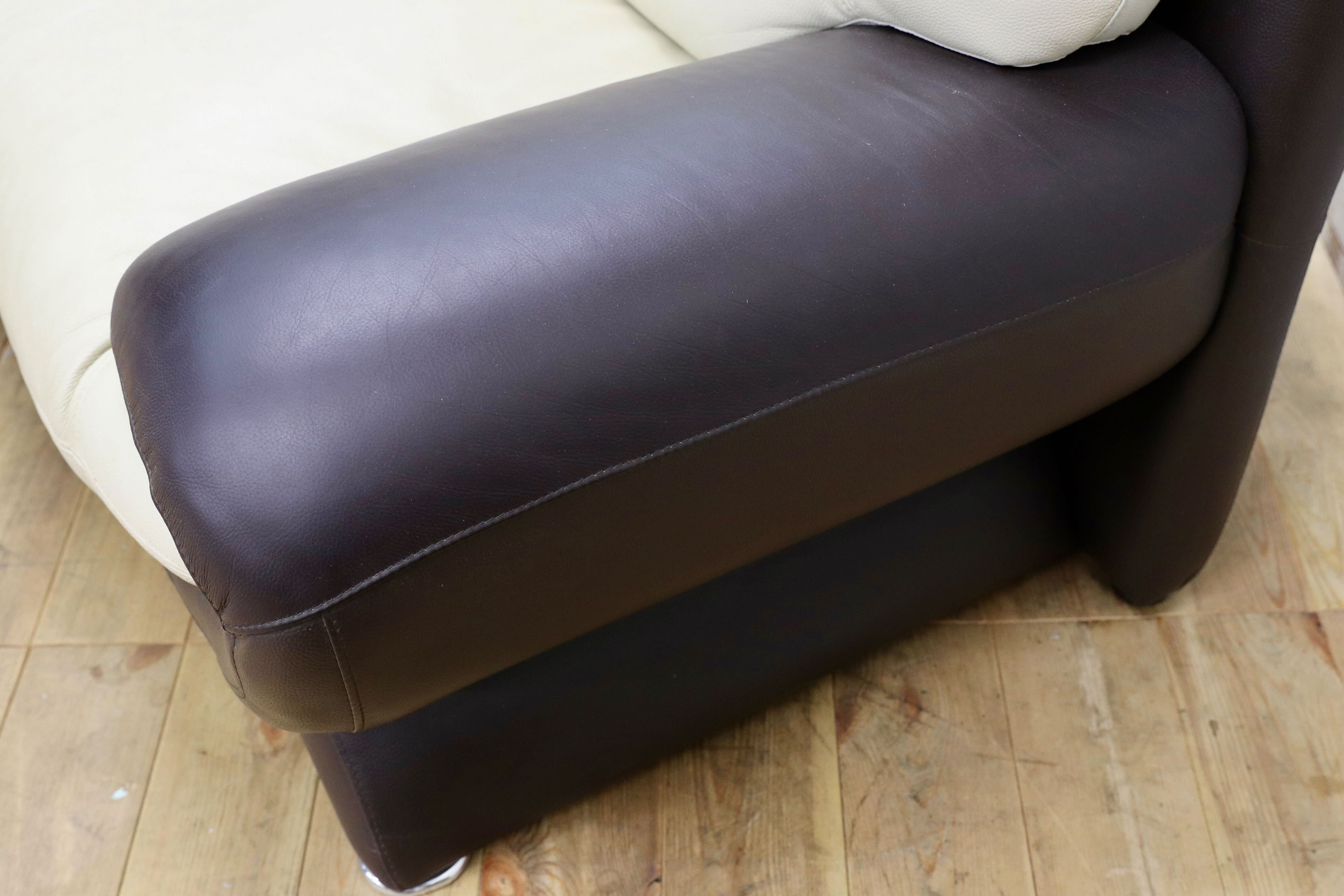 GMIK784○2人掛けソファ ラブソファ 本革 レザー イタリアモダン 長椅子 検）ニコレッティ ナツッジ