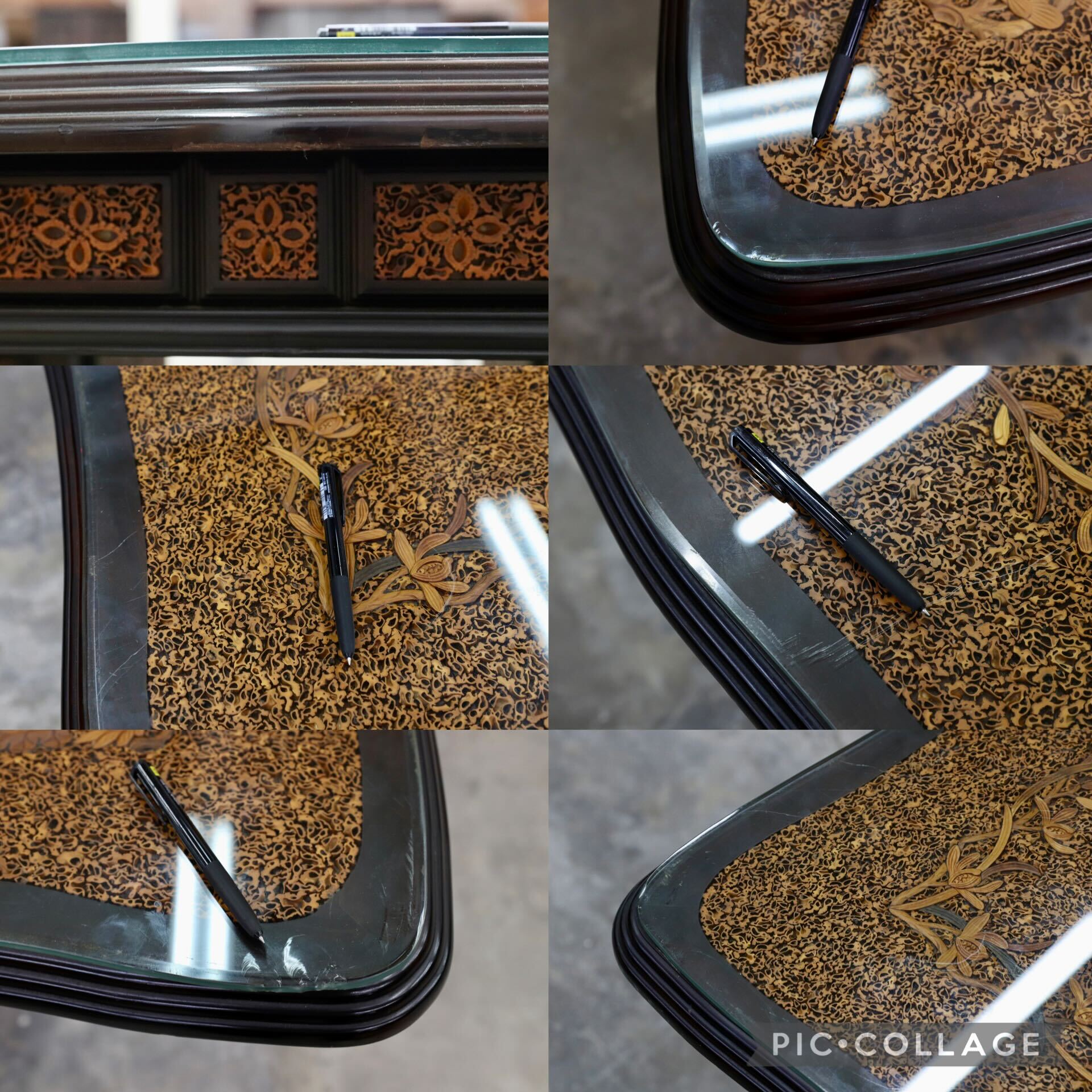 GMIH108○最高級 ダイニングテーブル 食卓テーブル 綿密細工 唐木 和モダン 中国美術 アンティーク