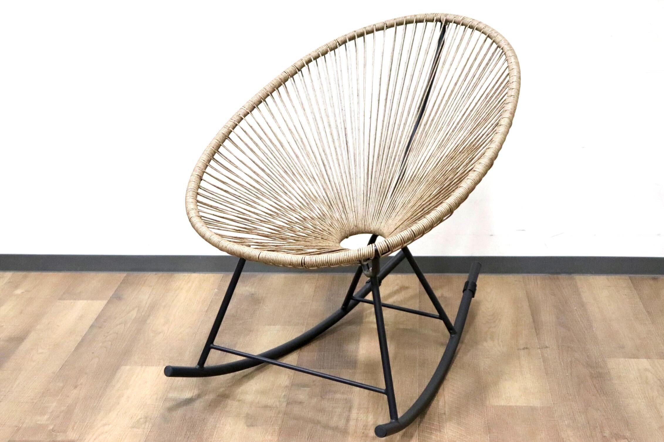 GMHK110○Acapulco Chair アカプルコチェア ロッキングチェア 揺り椅子 アウトドアチェア ラウンジチェア リゾート 定価約7万  展示品